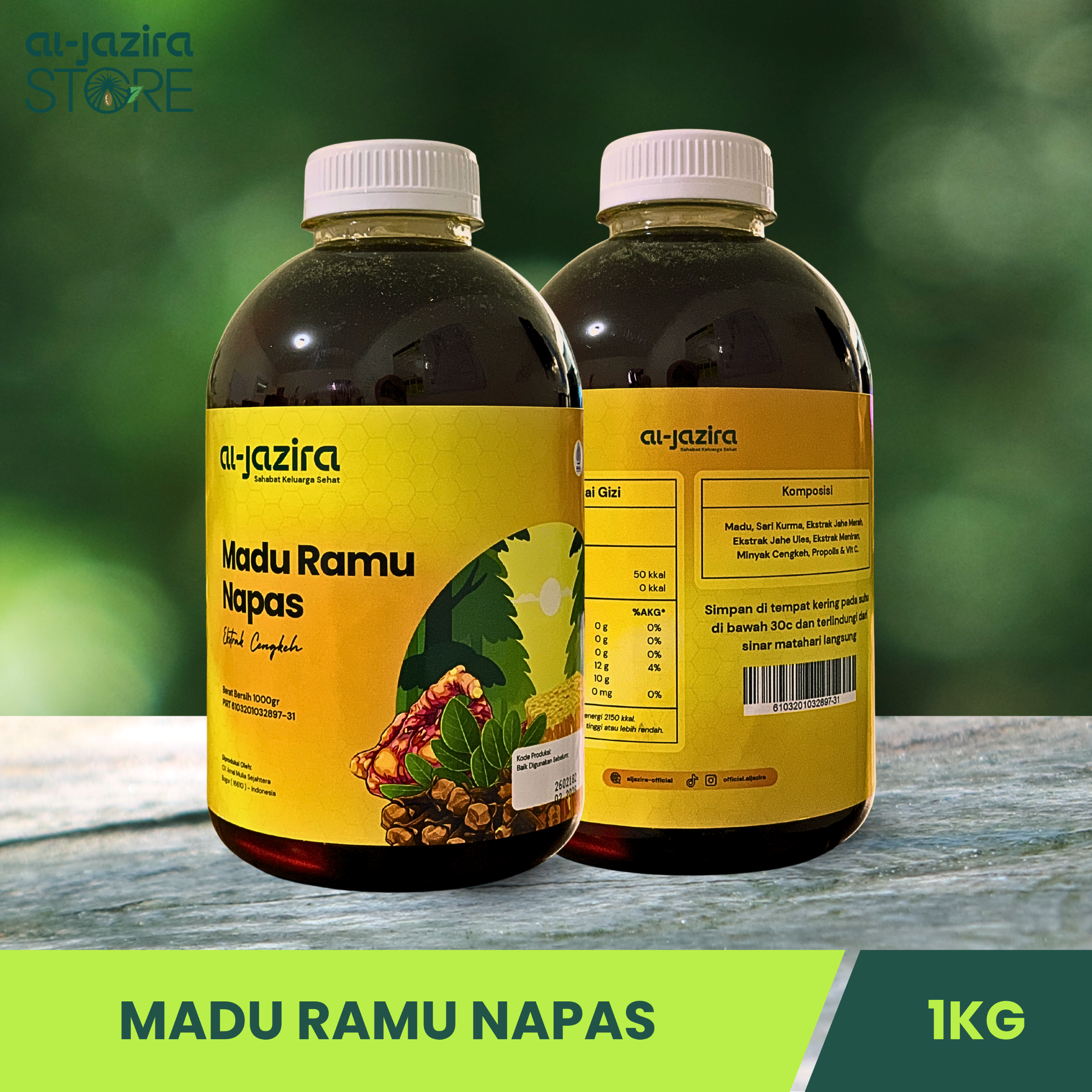 Al-Jazira Madu Ramu Napas Herbal 1Kg