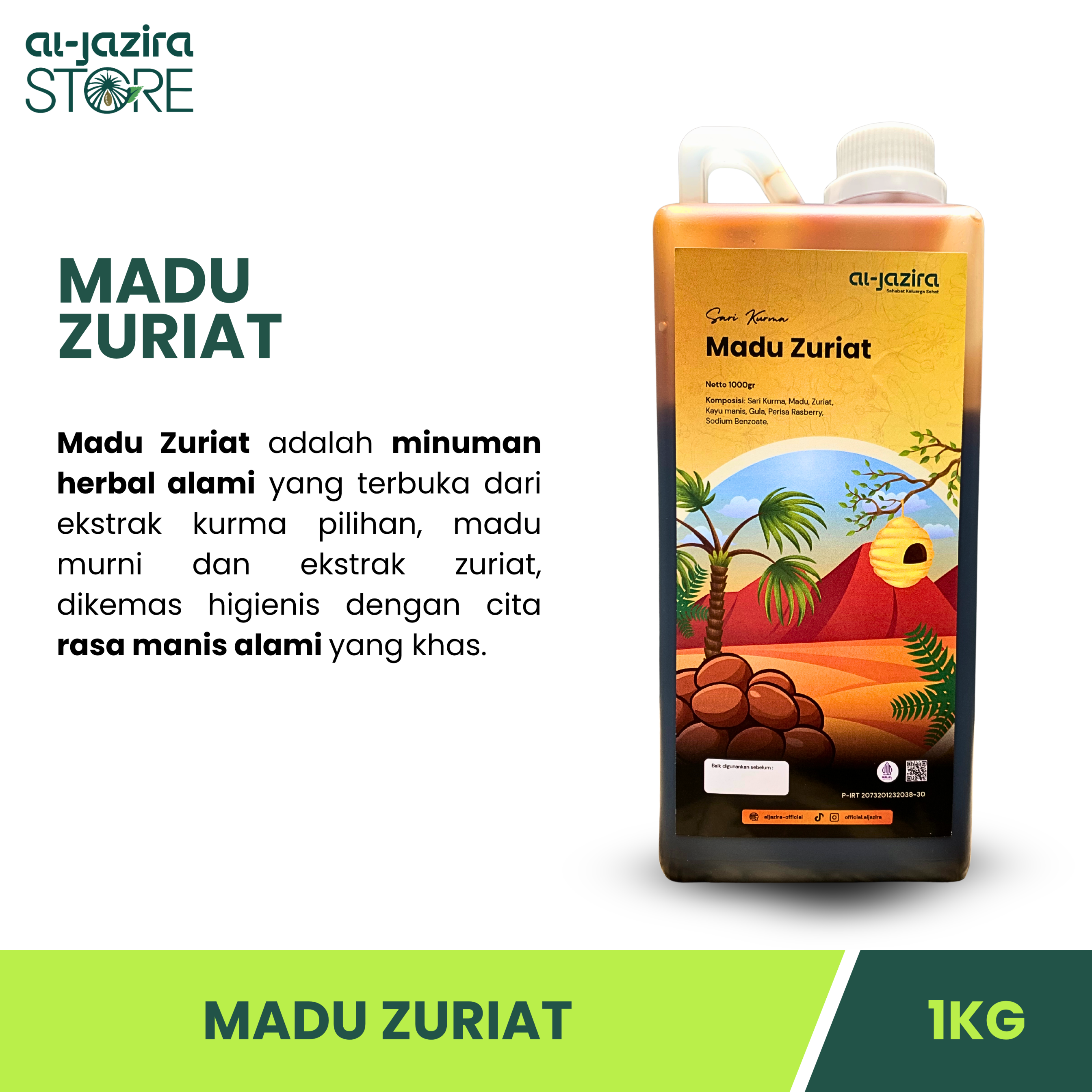 Al-Jazira Madu Zuriat Herbal 1KG