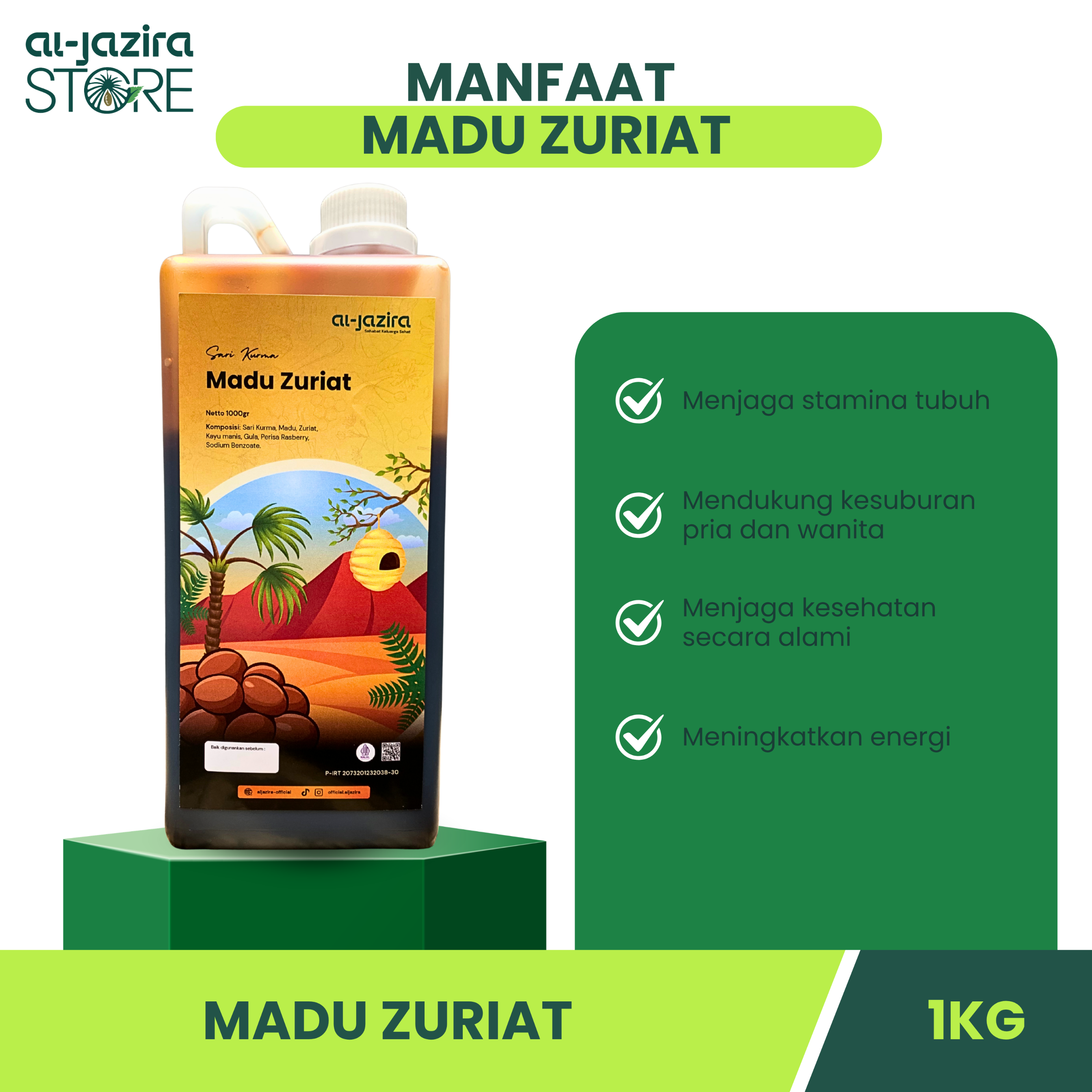 Al-Jazira Madu Zuriat Herbal 1KG