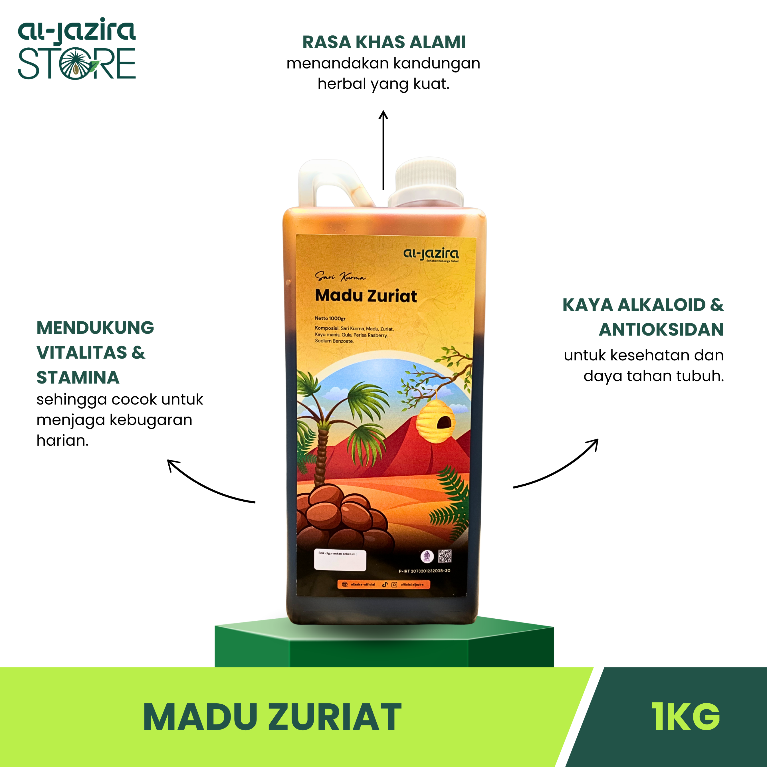 Al-Jazira Madu Zuriat Herbal 1KG