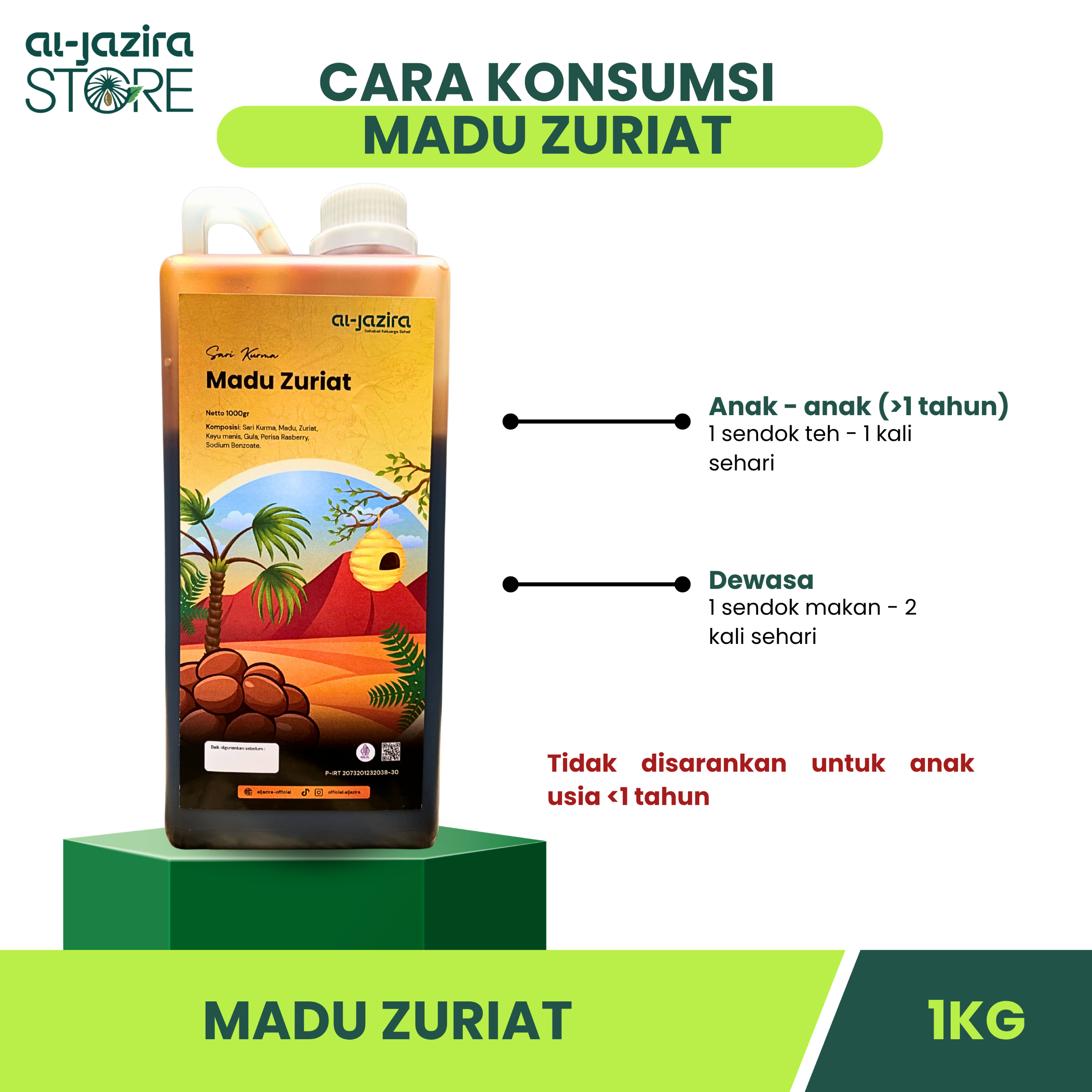 Al-Jazira Madu Zuriat Herbal 1KG