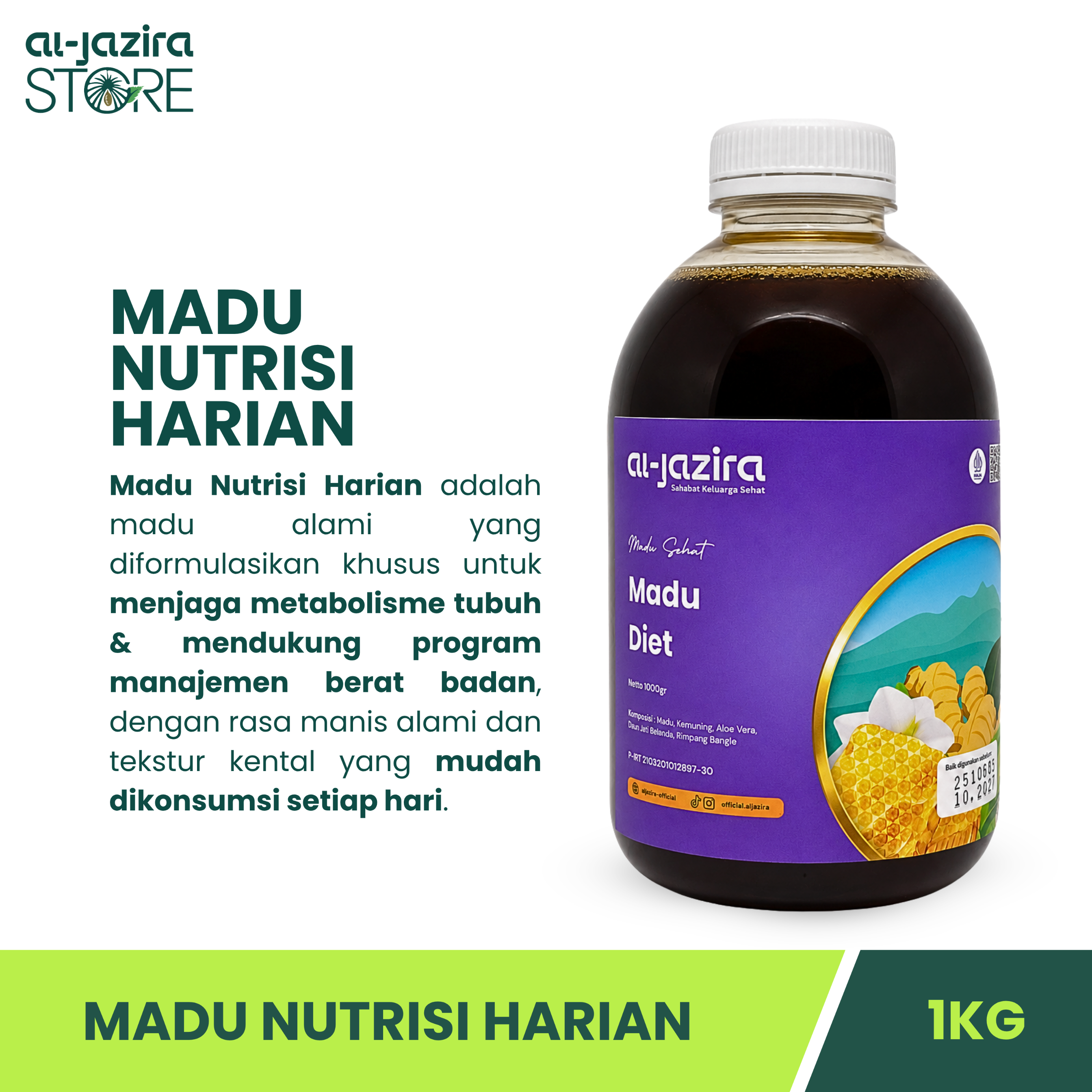 Al-Jazira Madu Diet 1Kg