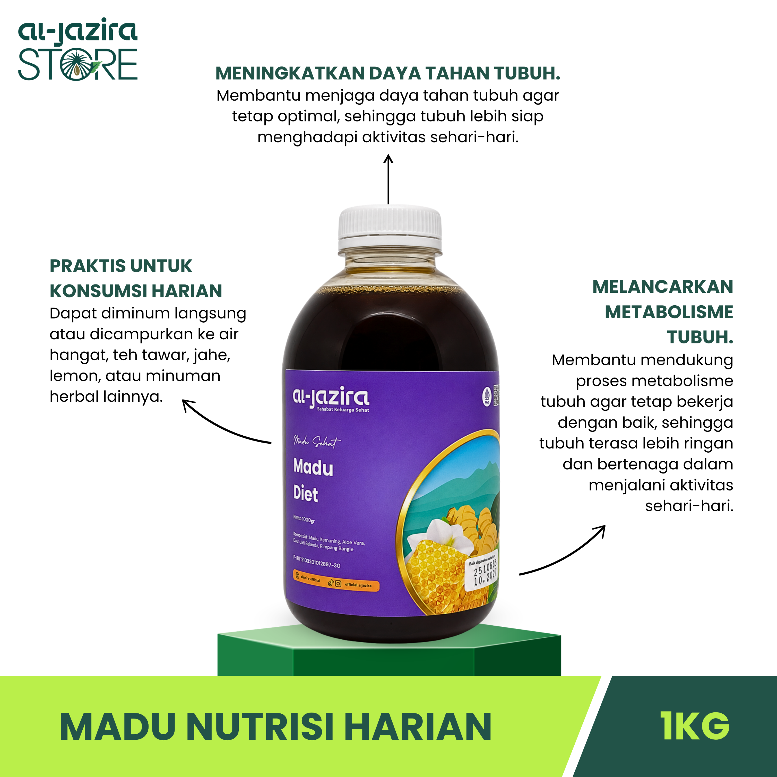 Al-Jazira Madu Diet 1Kg