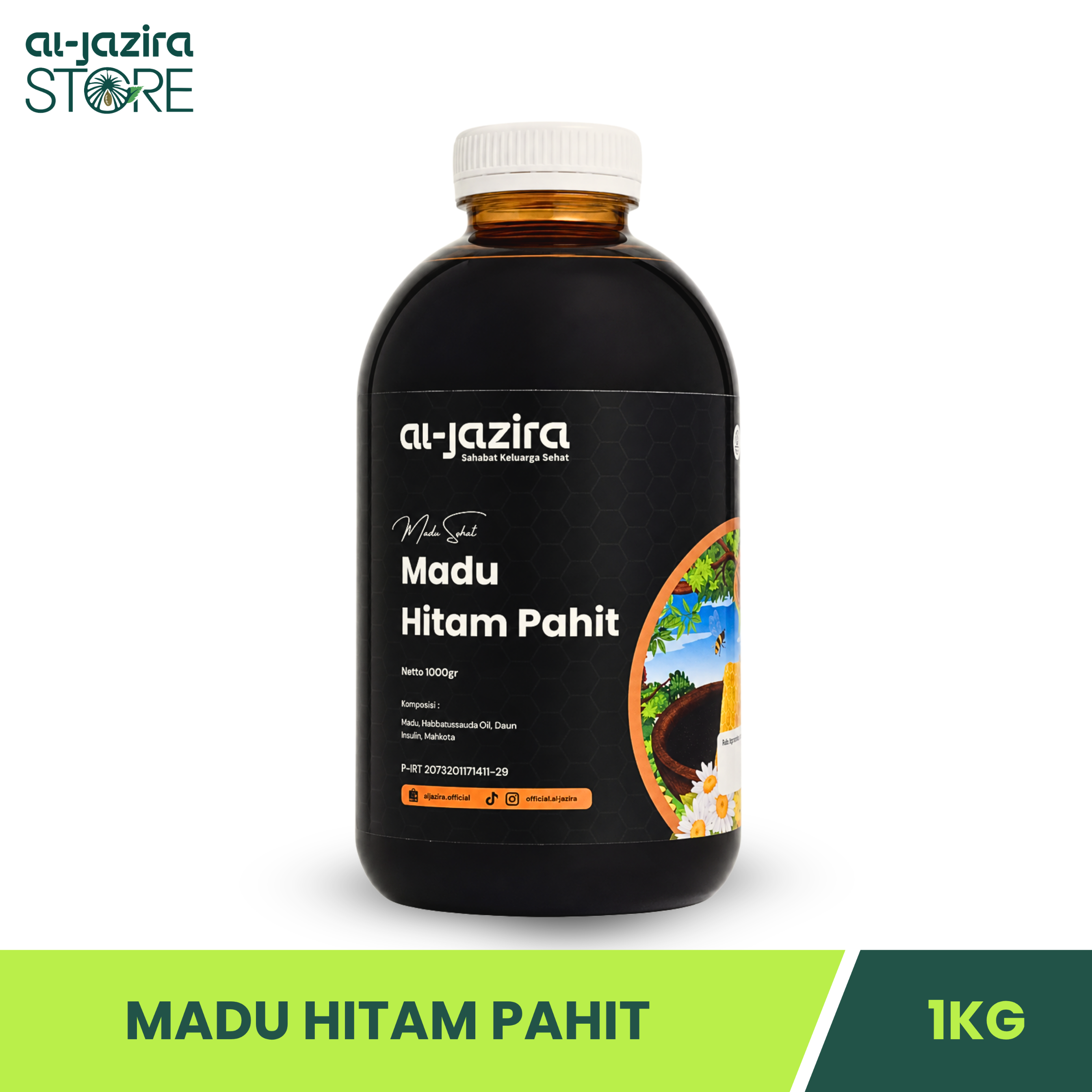 Al-Jazira Madu Hitam Pahit 1Kg