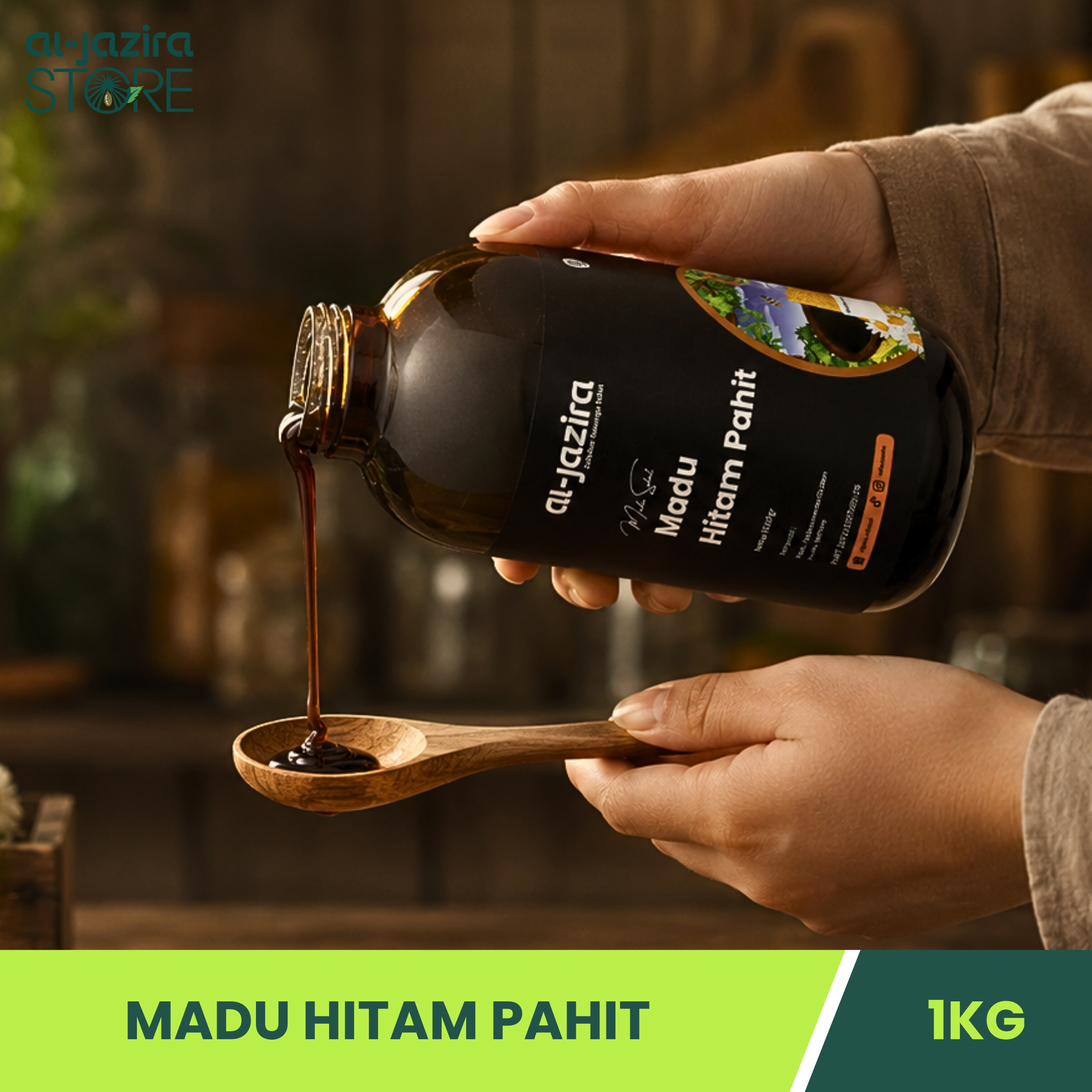Al-Jazira Madu Hitam Pahit 1Kg