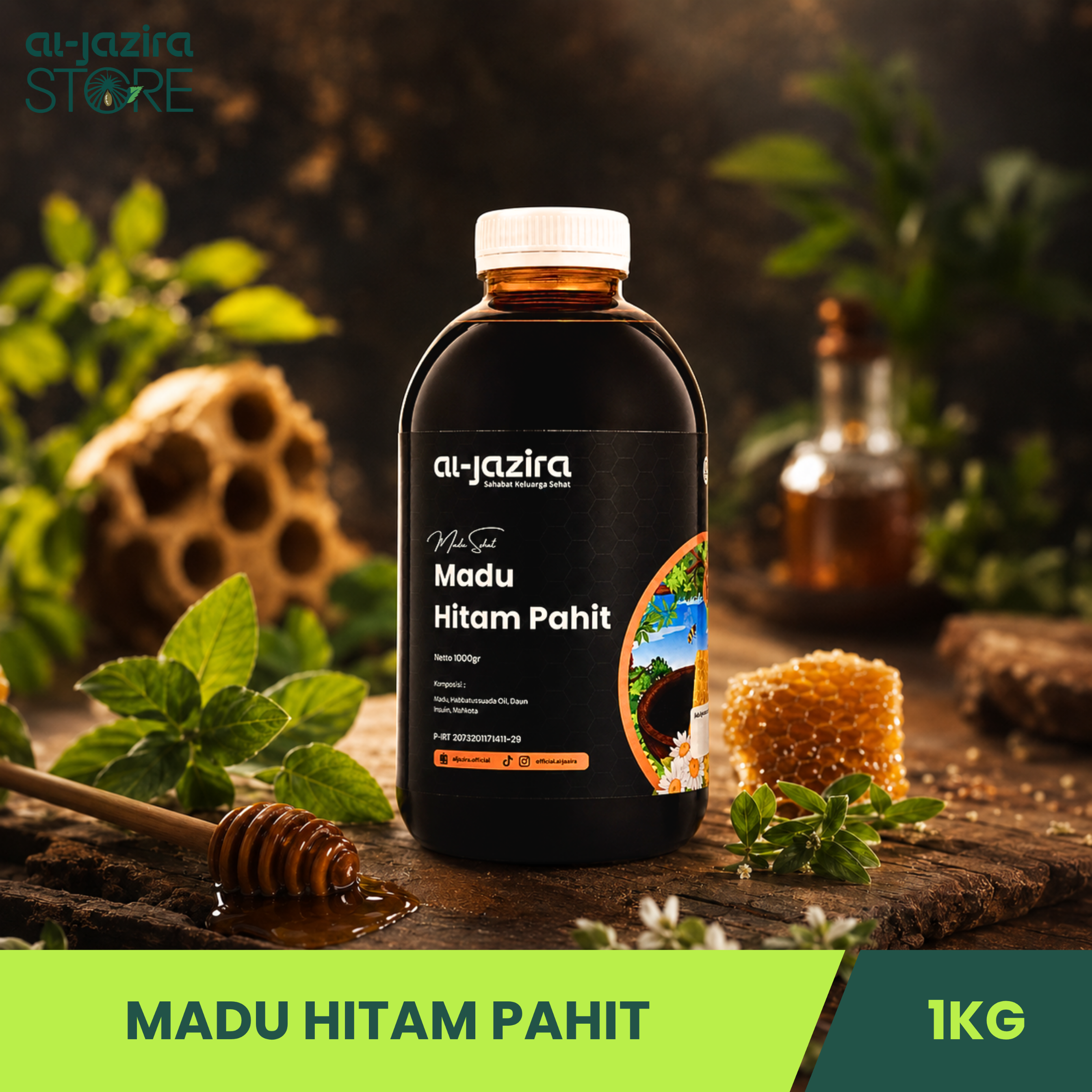 Al-Jazira Madu Hitam Pahit 1Kg