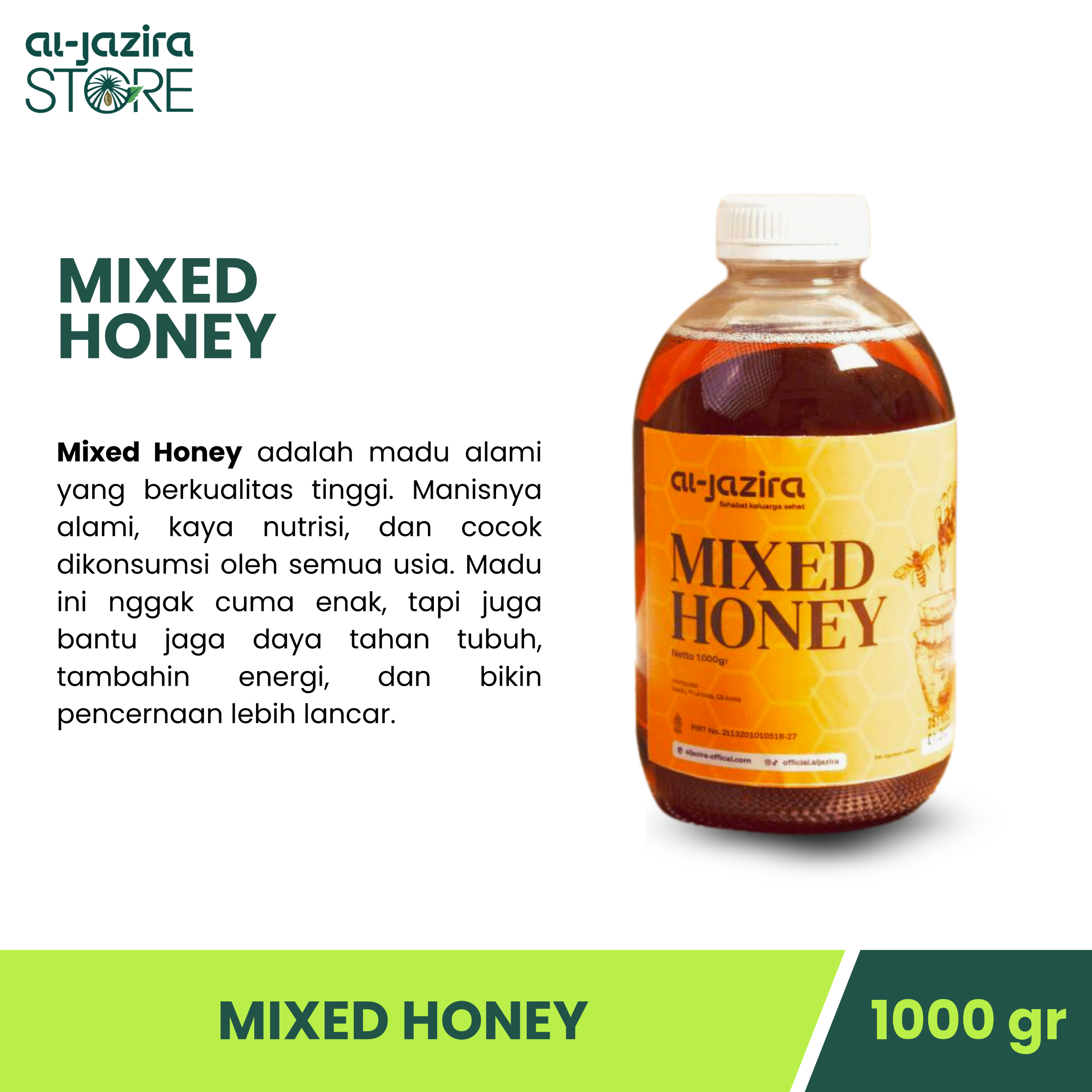 Al-Jazira Madu Multiflora 1Kg