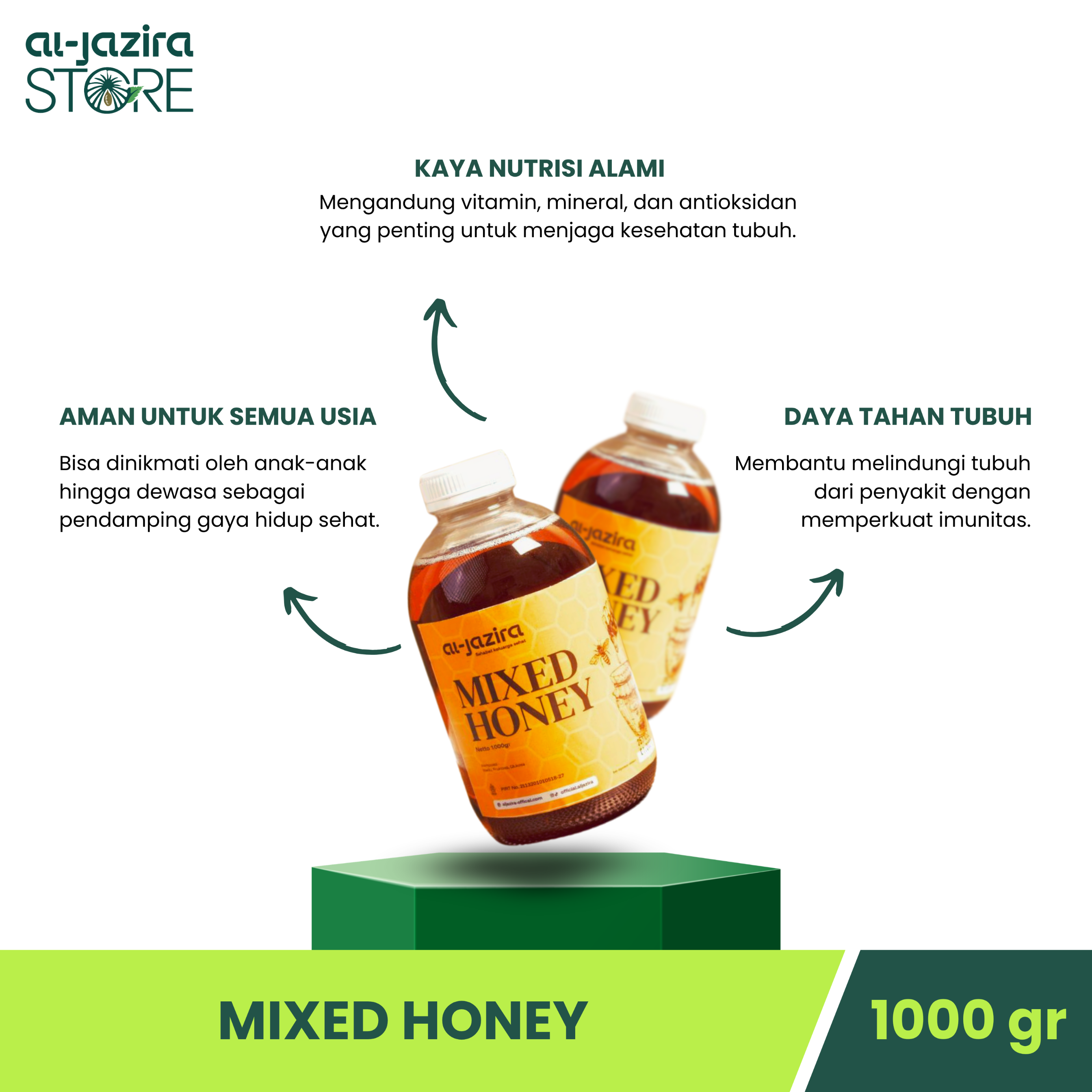 Al-Jazira Madu Multiflora 1Kg