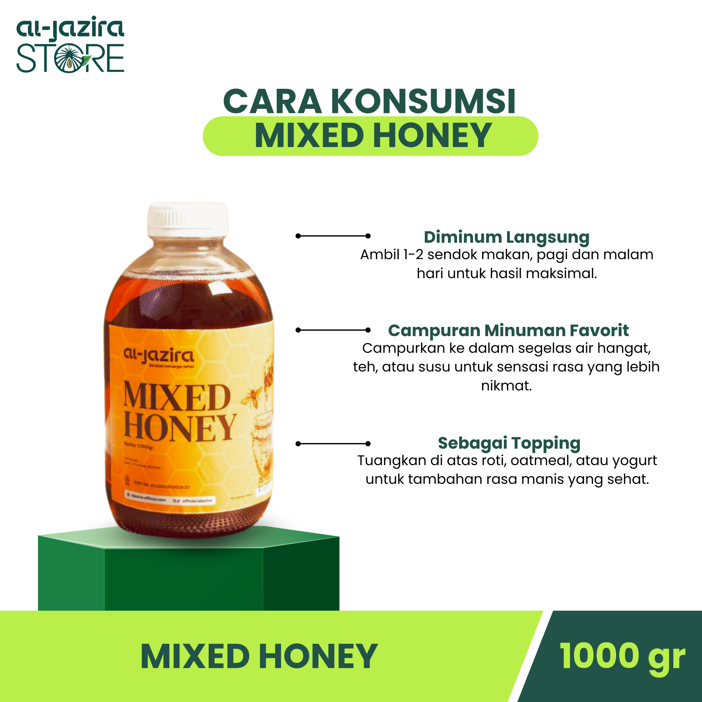 Al-Jazira Madu Multiflora 1Kg