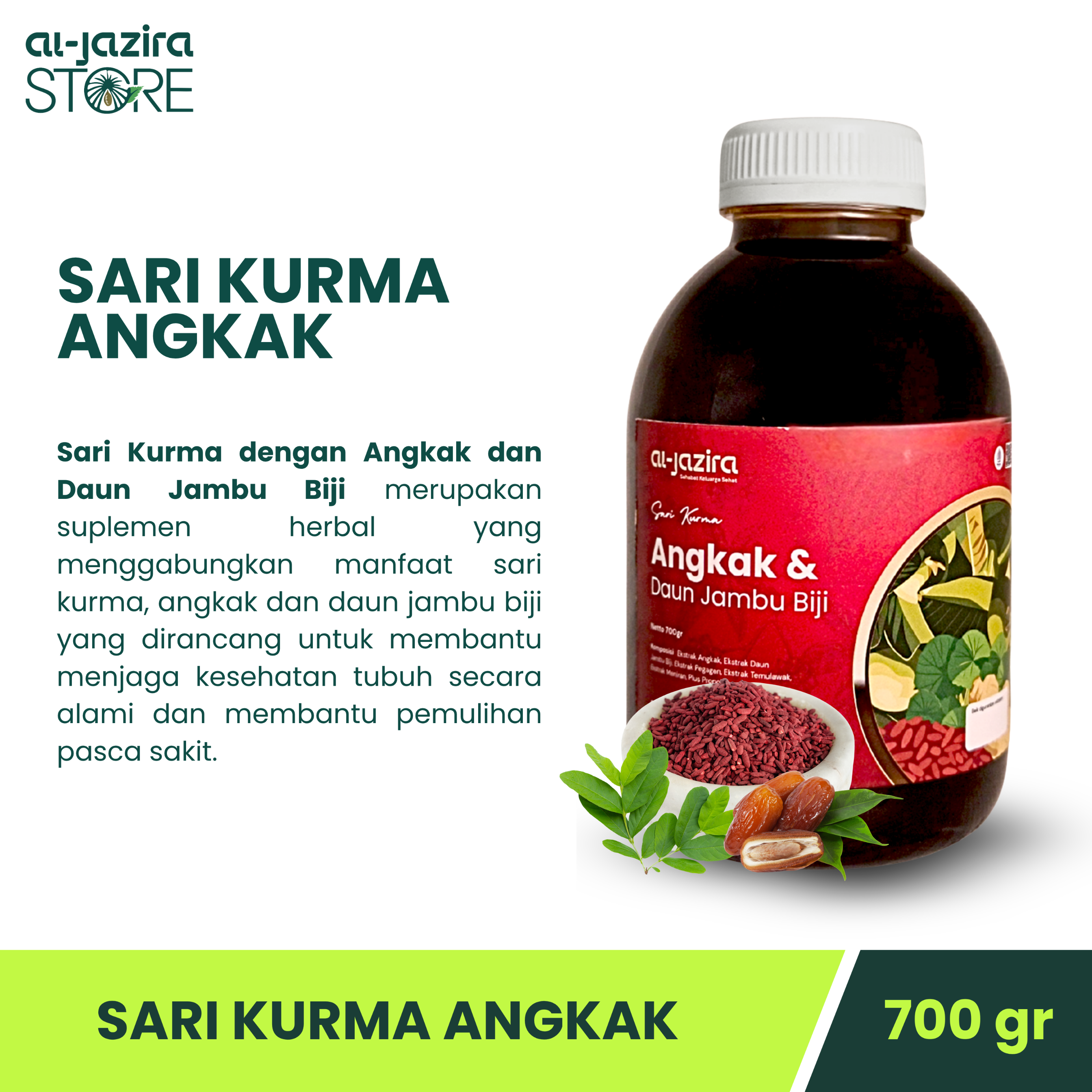 Al-Jazira Sari Kurma Angkak 700Gr