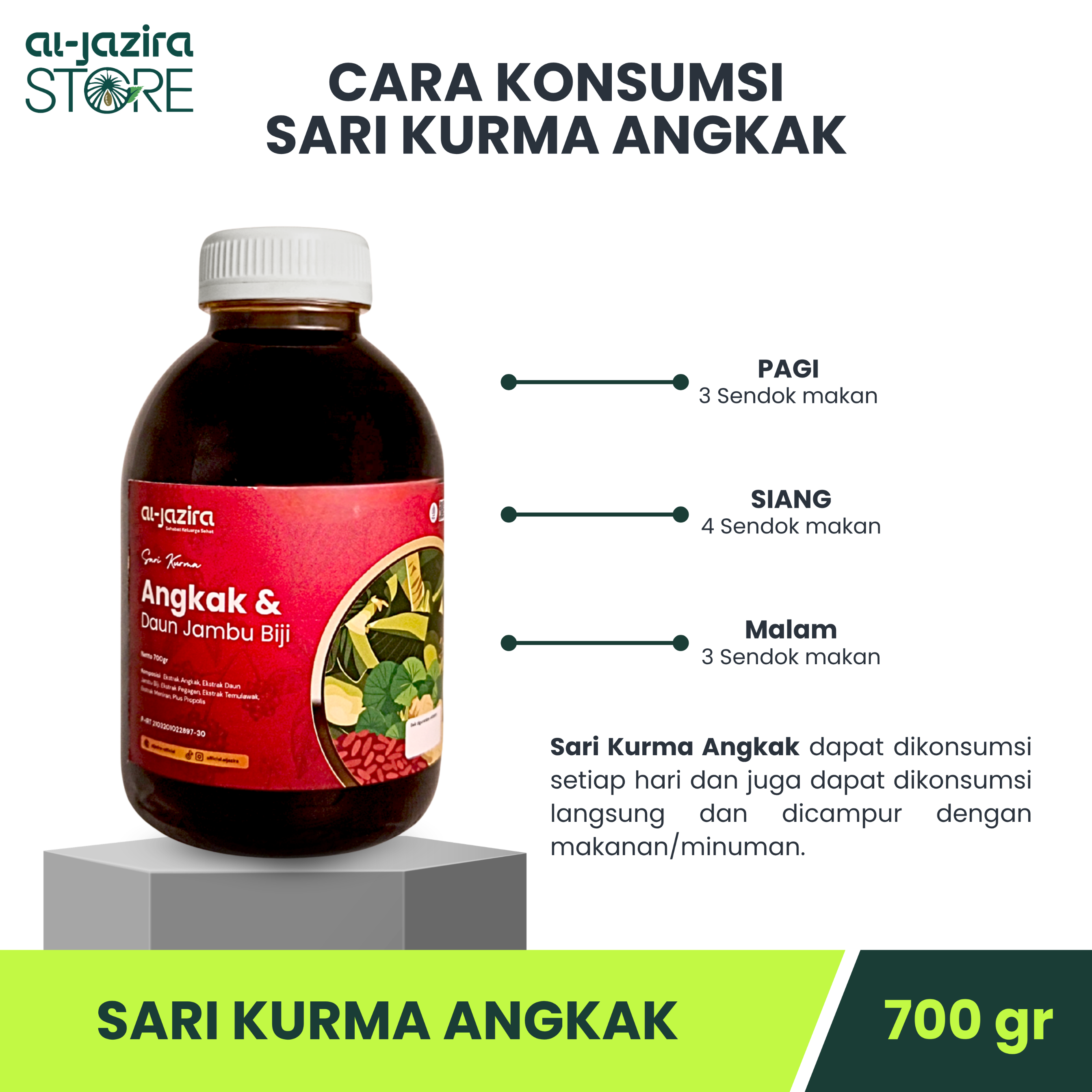 Al-Jazira Sari Kurma Angkak 700Gr