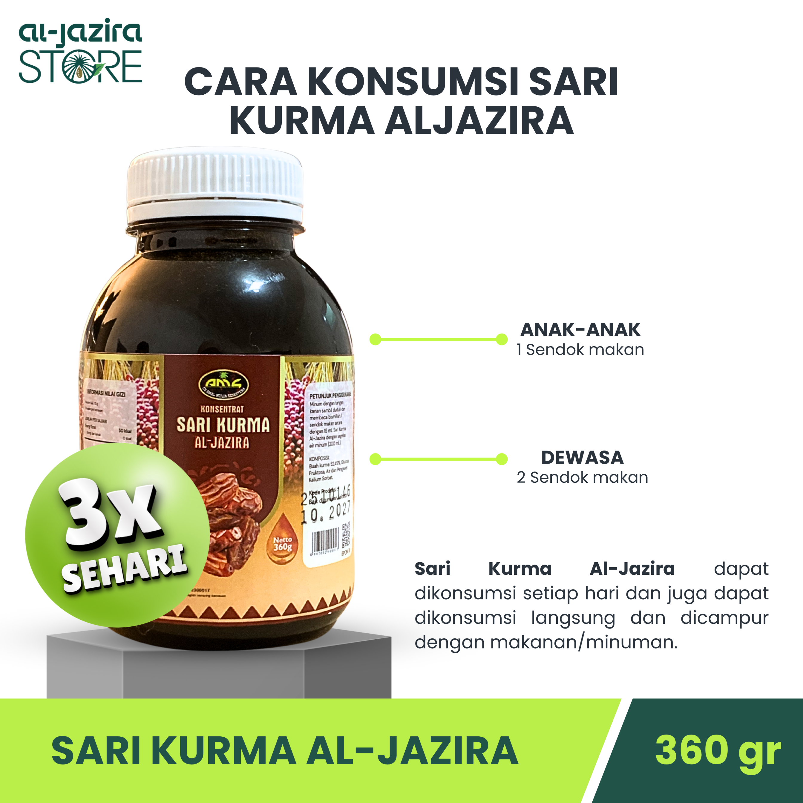Al-Jazira Sari Kurma 360Gr