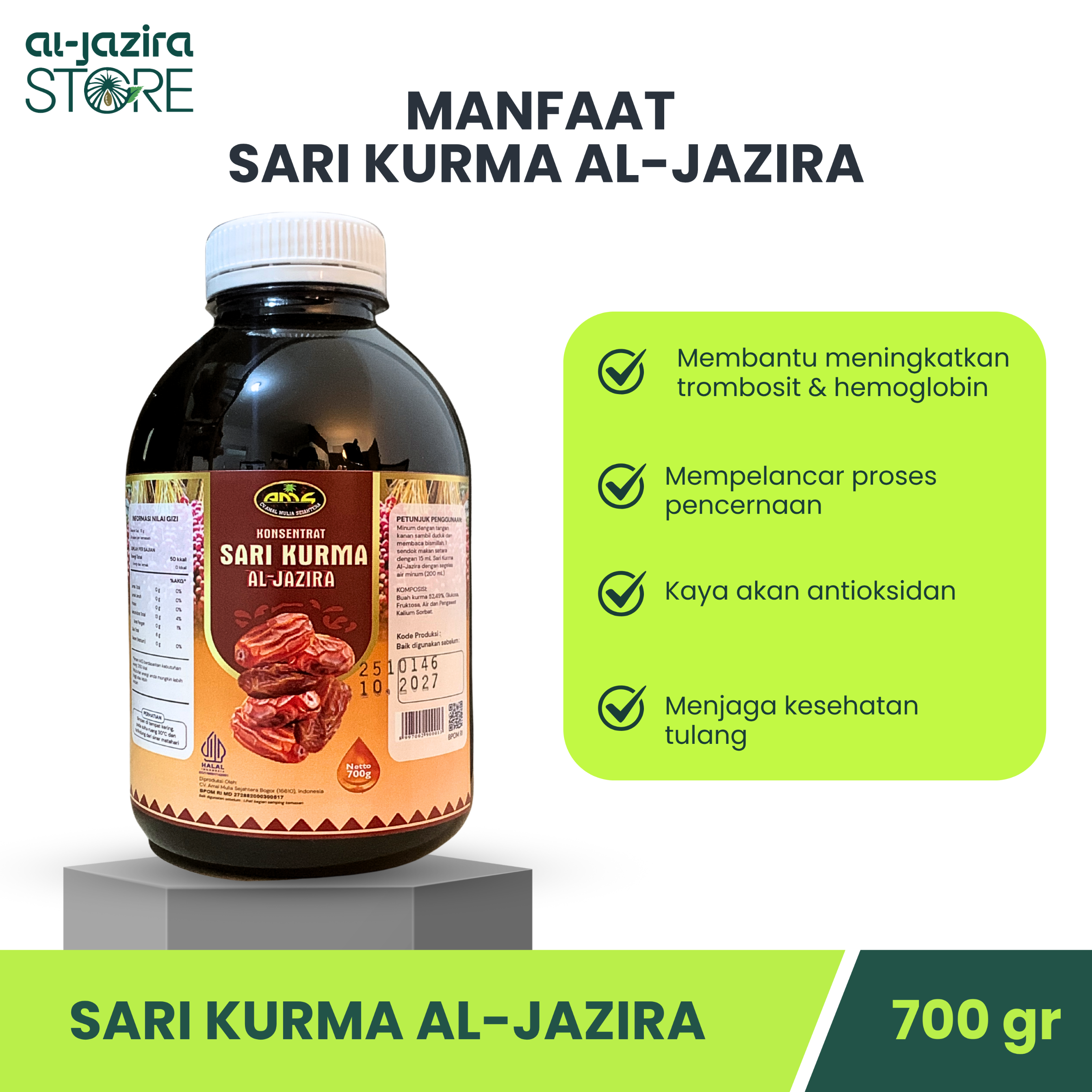 Al-Jazira Sari Kurma 700Gr