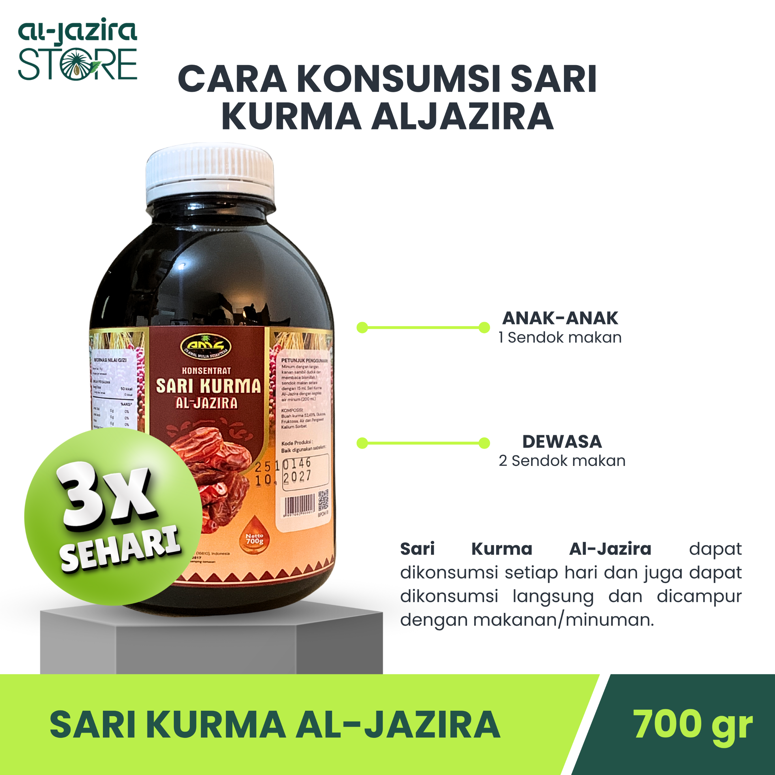 Al-Jazira Sari Kurma 700Gr