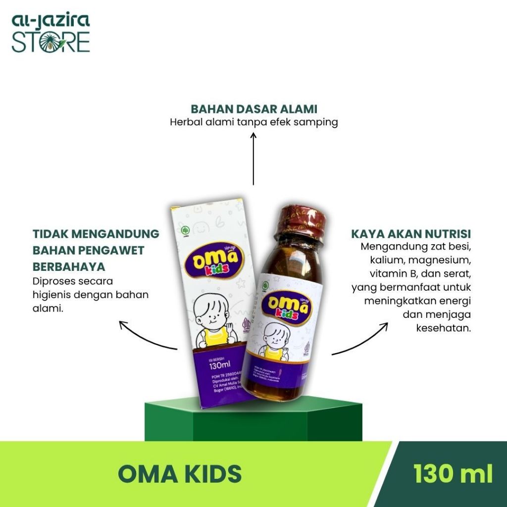 Al-Jazira Oma Kids Sari Kurma Anak 130Ml