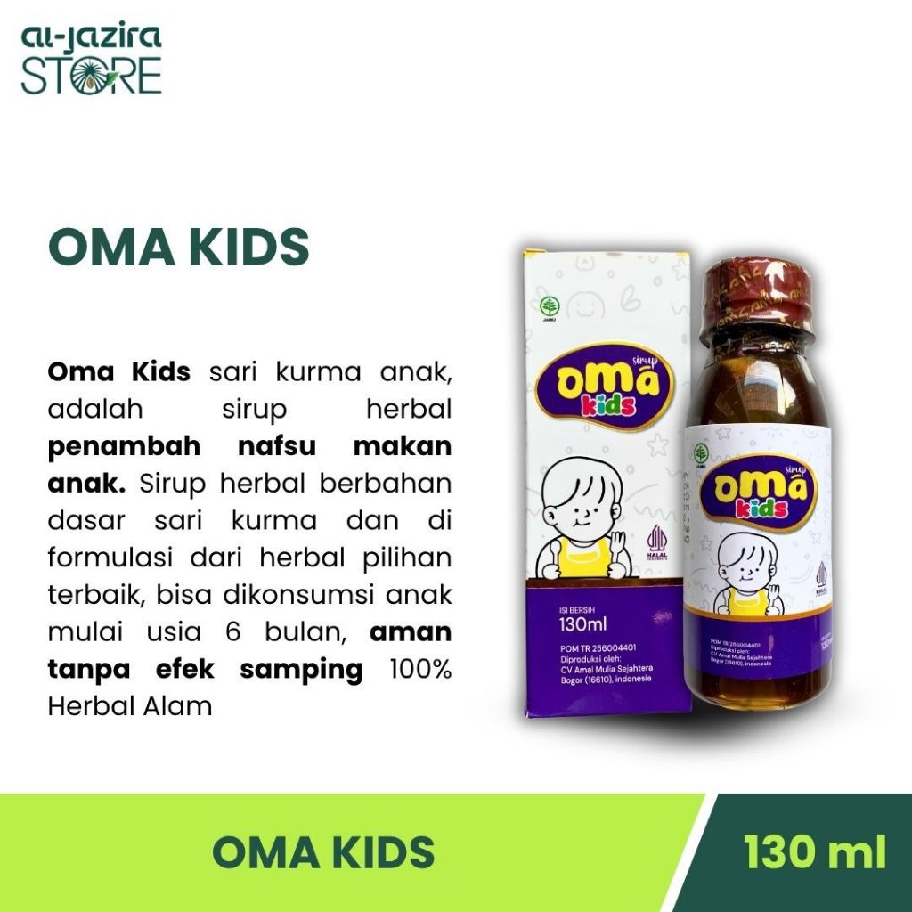 Al-Jazira Oma Kids Sari Kurma Anak 130Ml