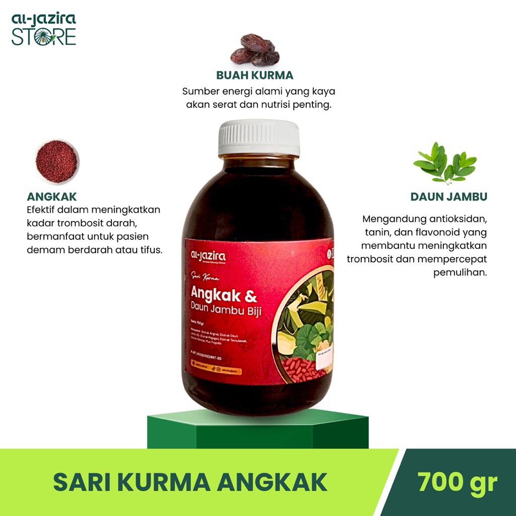 Al-Jazira Sari Kurma Madu Angkak 700Gr