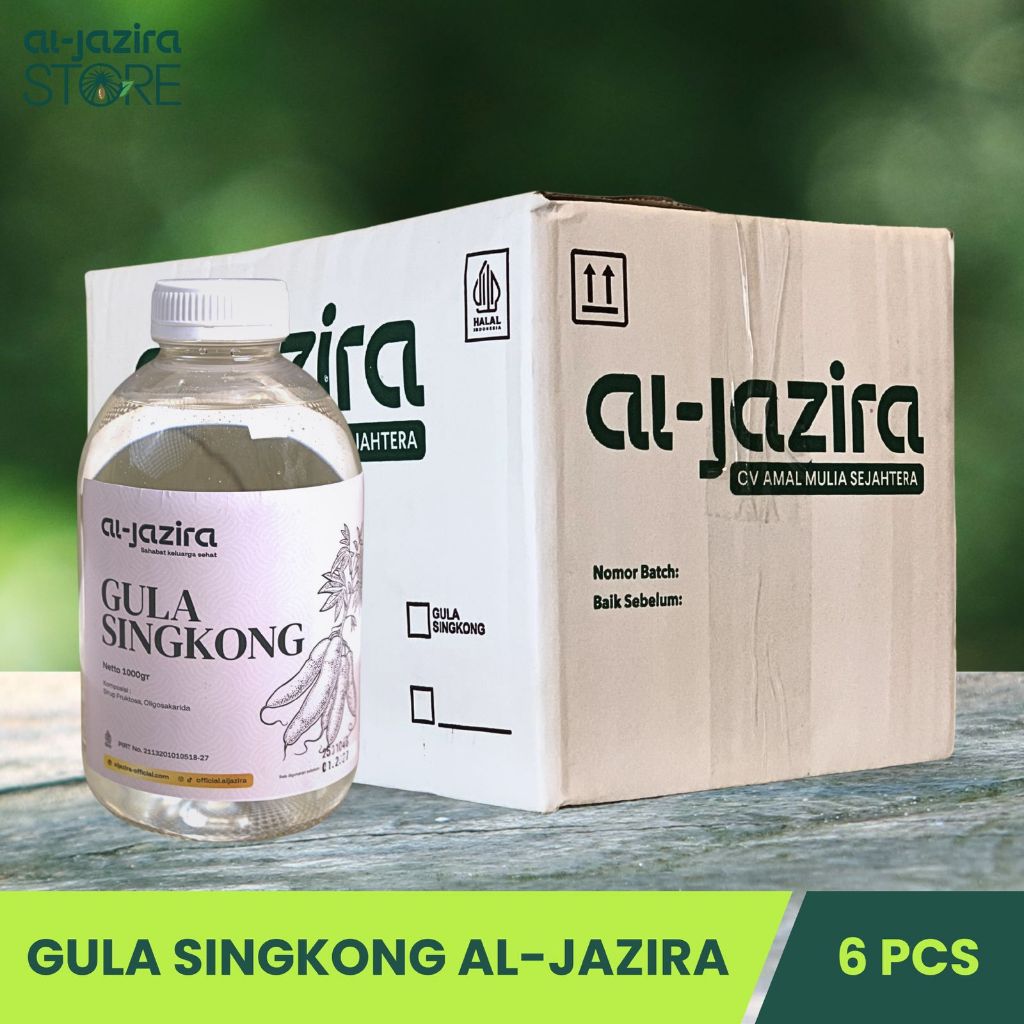 Al-Jazira Gula Cair Singkong 1Kg Isi-6Pcs