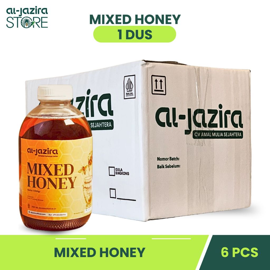 Al-Jazira Madu Multiflora 1Kg Isi-6Pcs