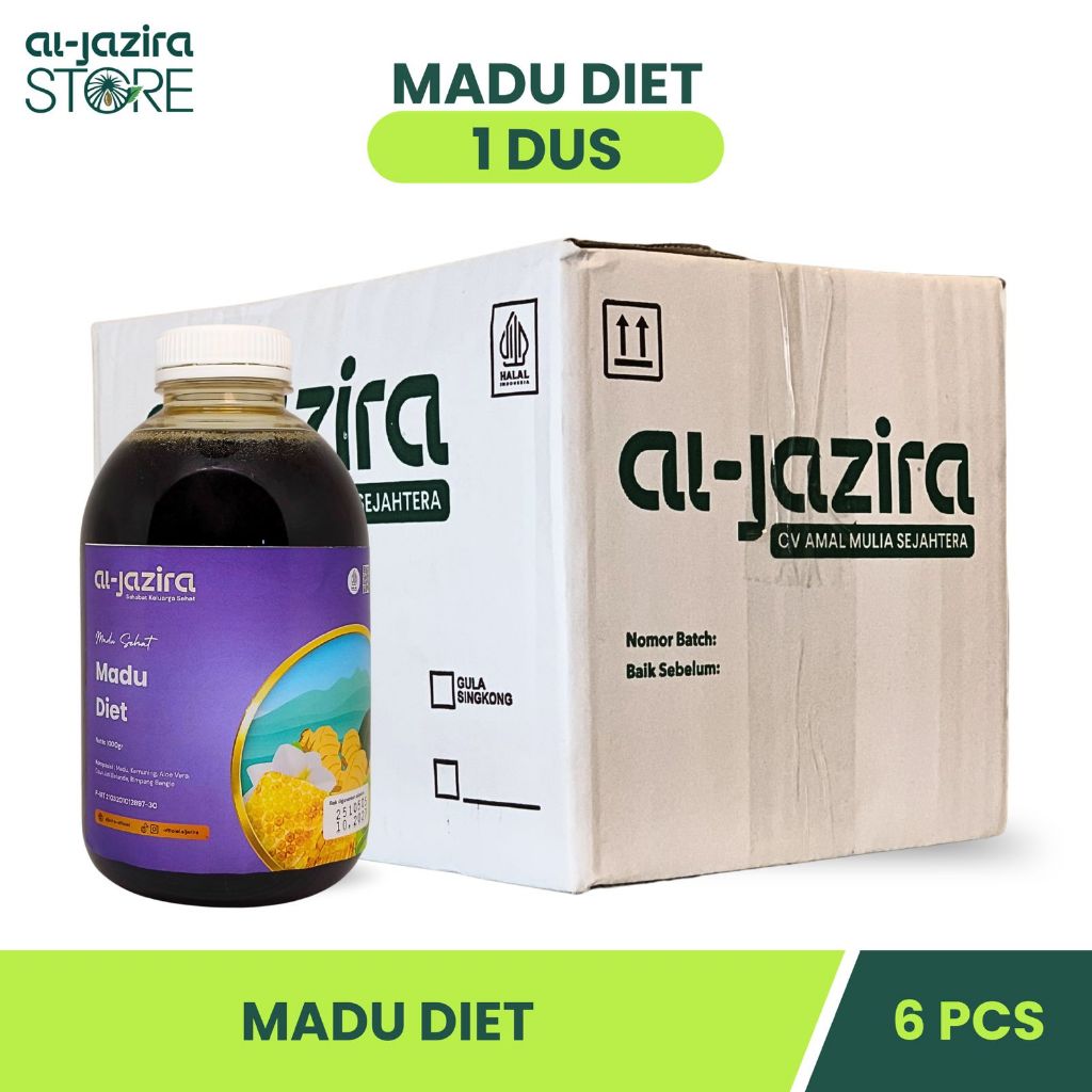 Al-Jazira Madu Diet Herbal 1Kg Isi-6Pcs