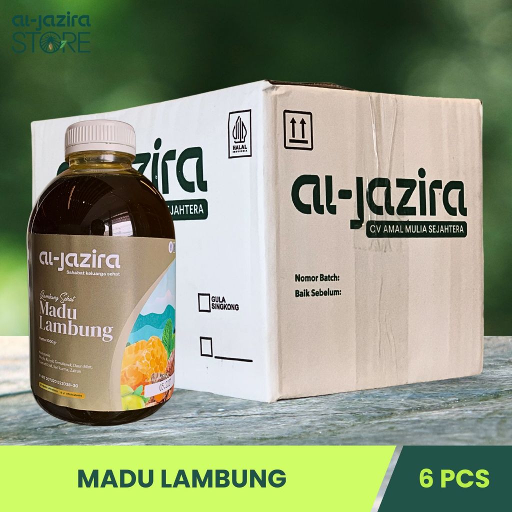 Al-Jazira Madu Herbal Lambung 1Kg Isi-6Pcs