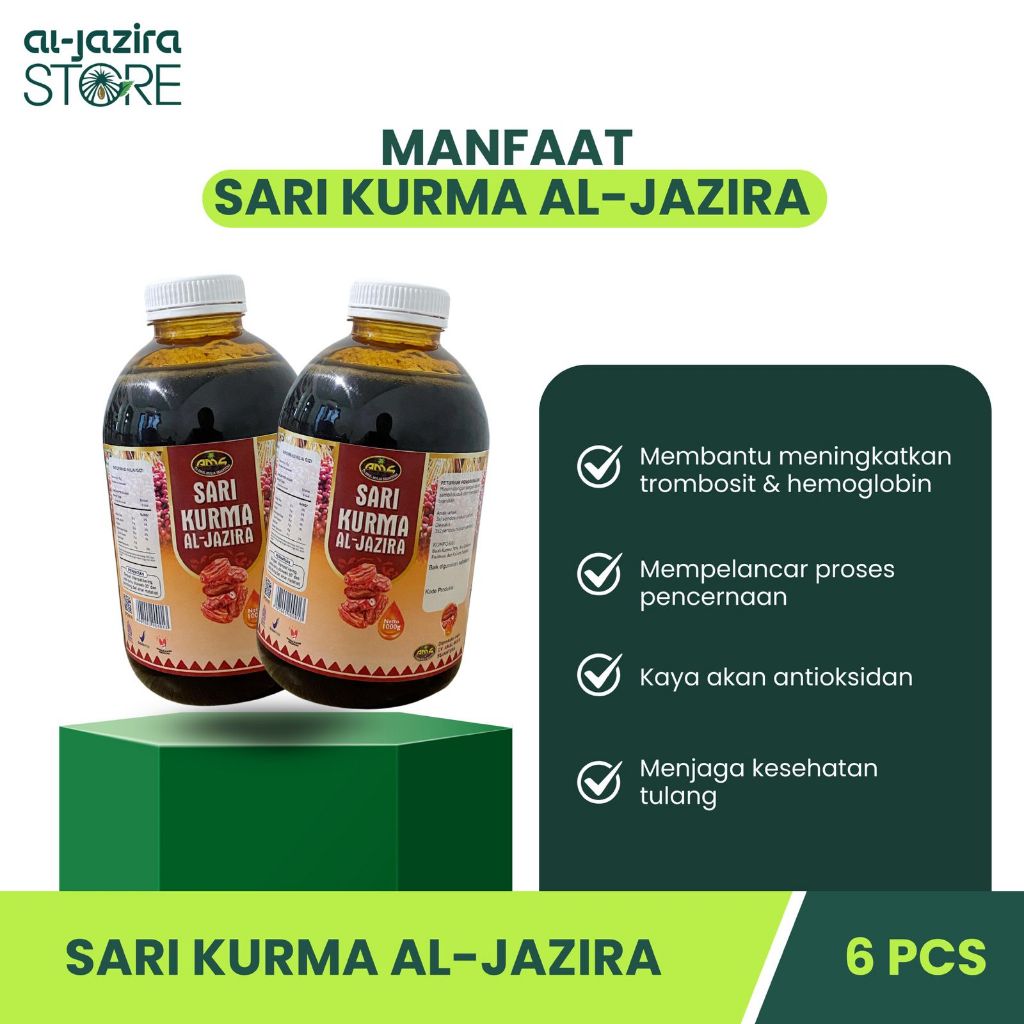 Al-Jazira Sari Kurma 1Kg Isi-6Pcs