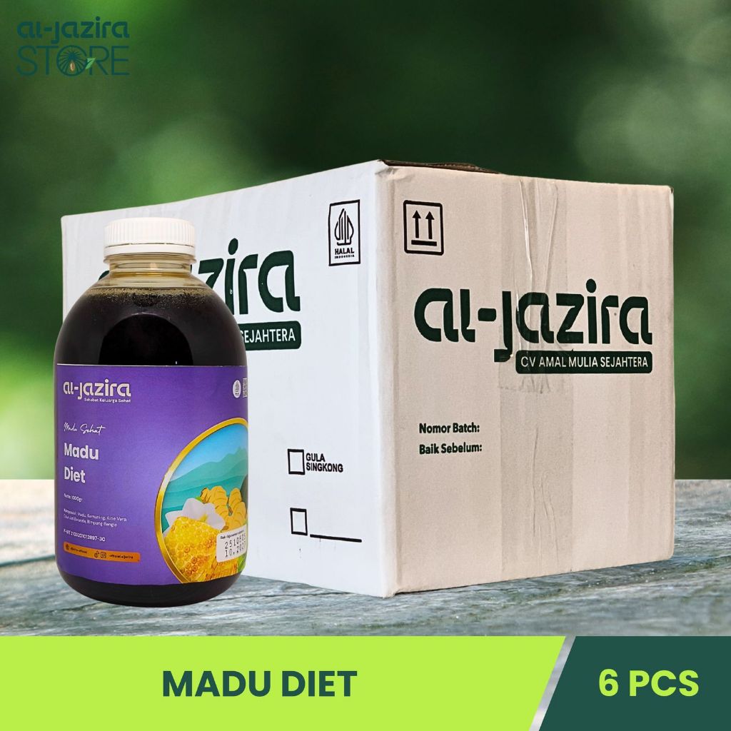 Al-Jazira Madu Diet Herbal 1Kg Isi-6Pcs