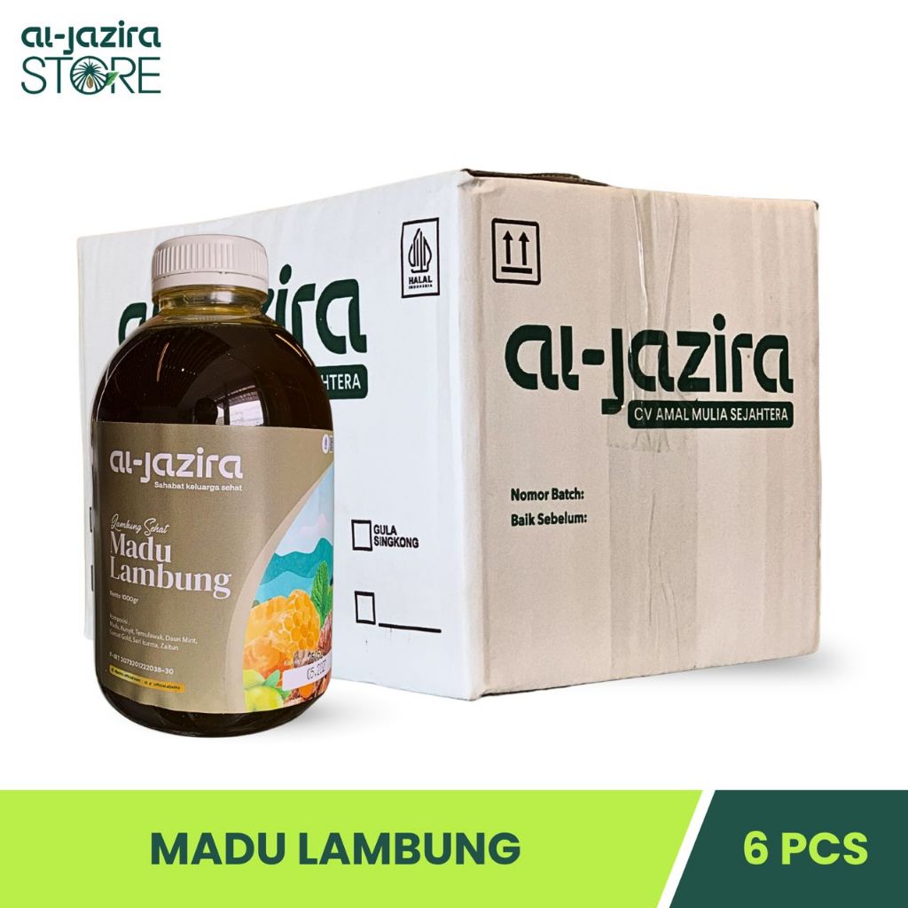 Al-Jazira Madu Herbal Lambung 1Kg Isi-6Pcs