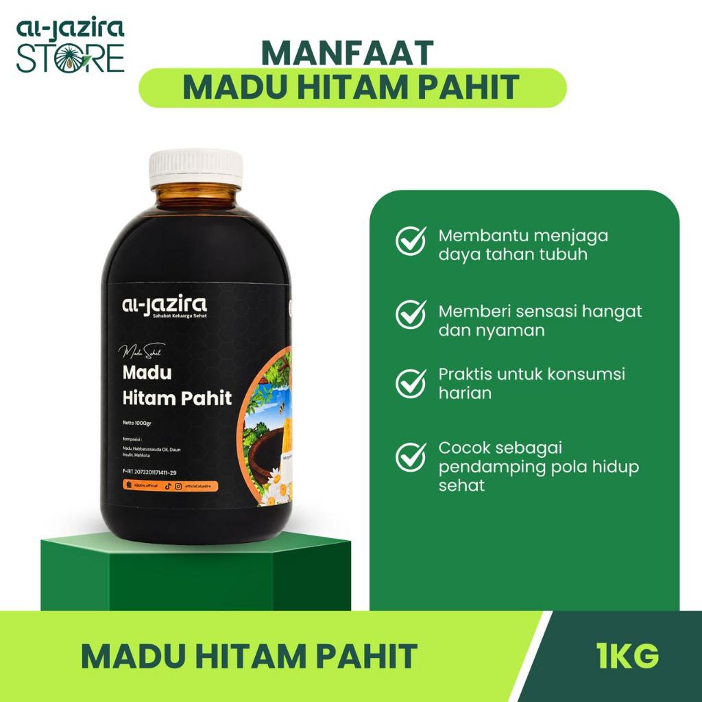 Al-Jazira Madu Hitam Pahit 1Kg