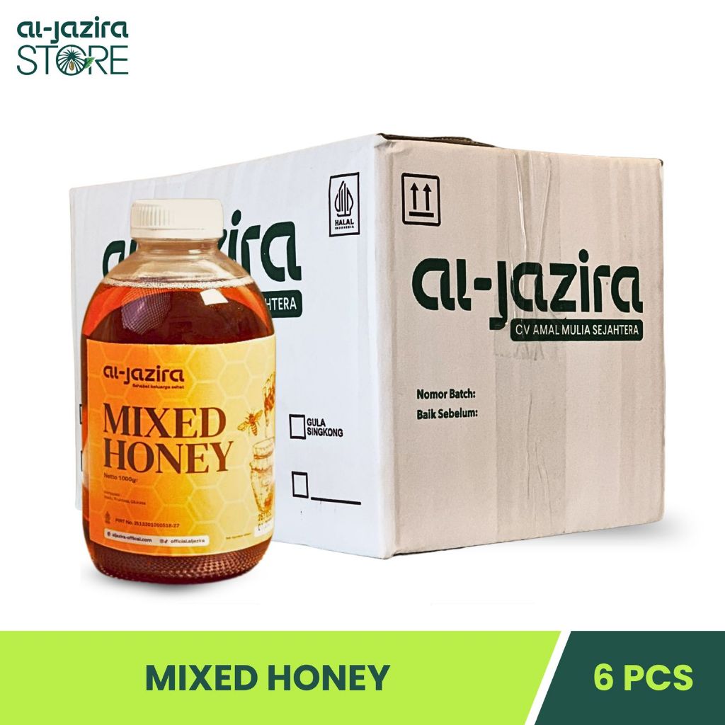 Al-Jazira Madu Multiflora 1Kg Isi-6Pcs