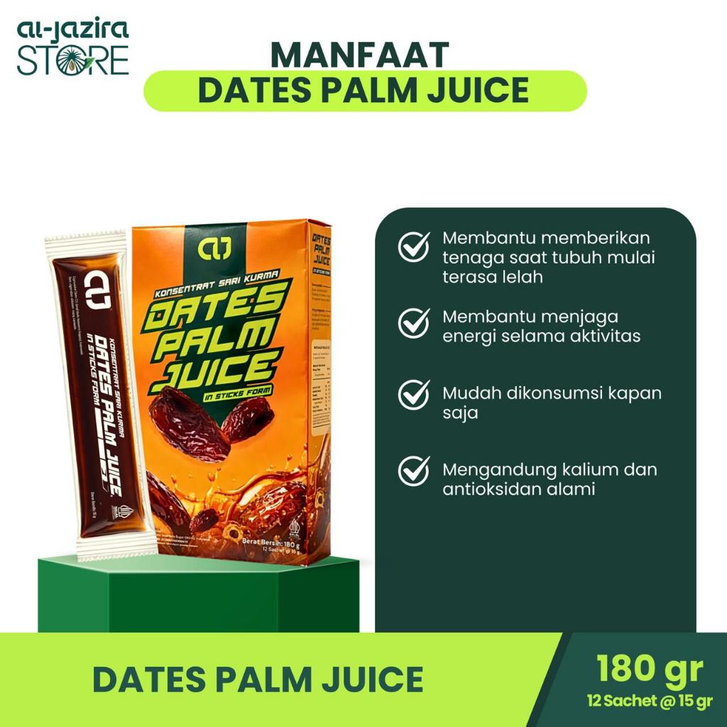 Al-Jazira Dates Palm Juice 180Gr Isi-12 Stick