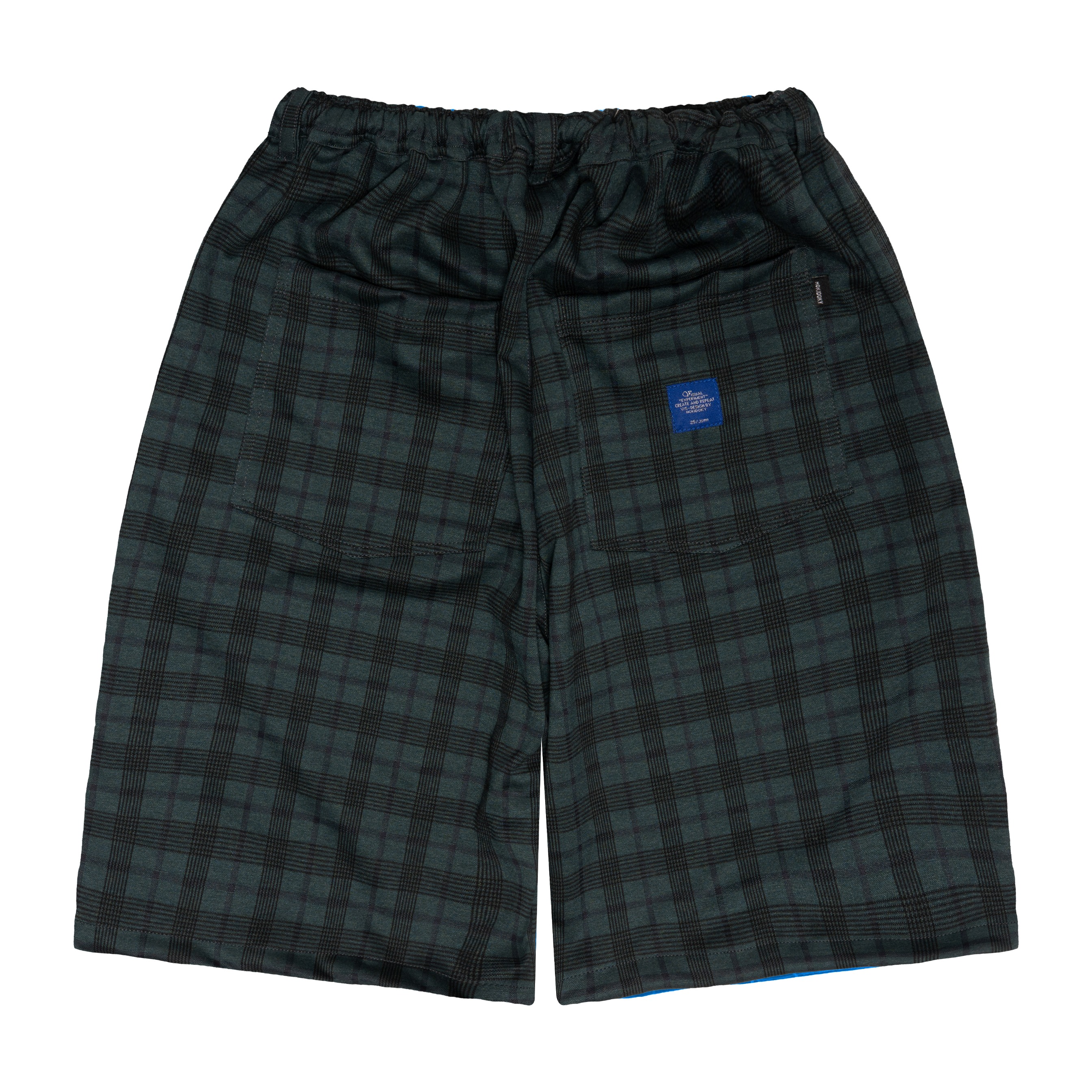 HOKIDOKY JORTS PANTS PLAIDSHORT GREEN