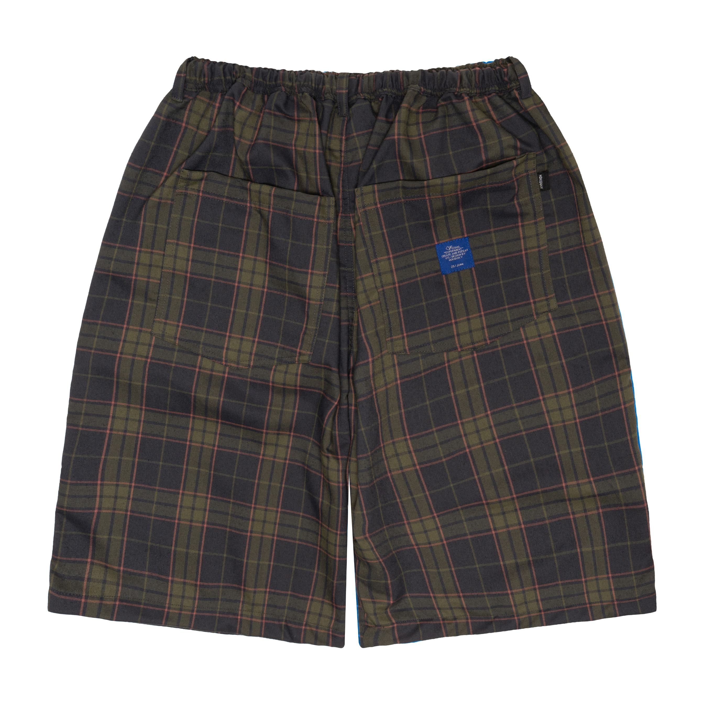 HOKIDOKY JORTS PANTS PLAIDSHORT BROWN