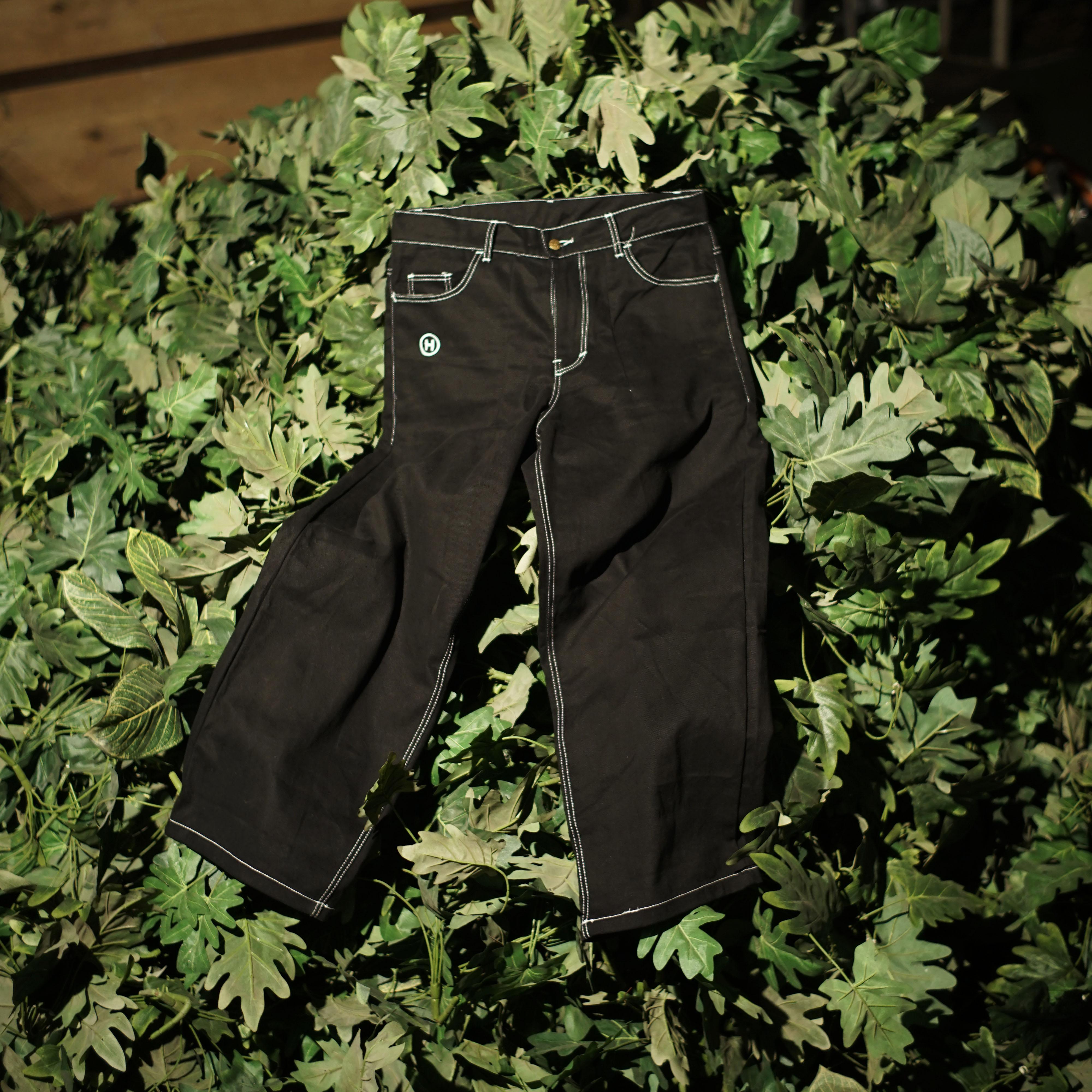 HOKIDOKY BARREL PANTS DENIM BLACK