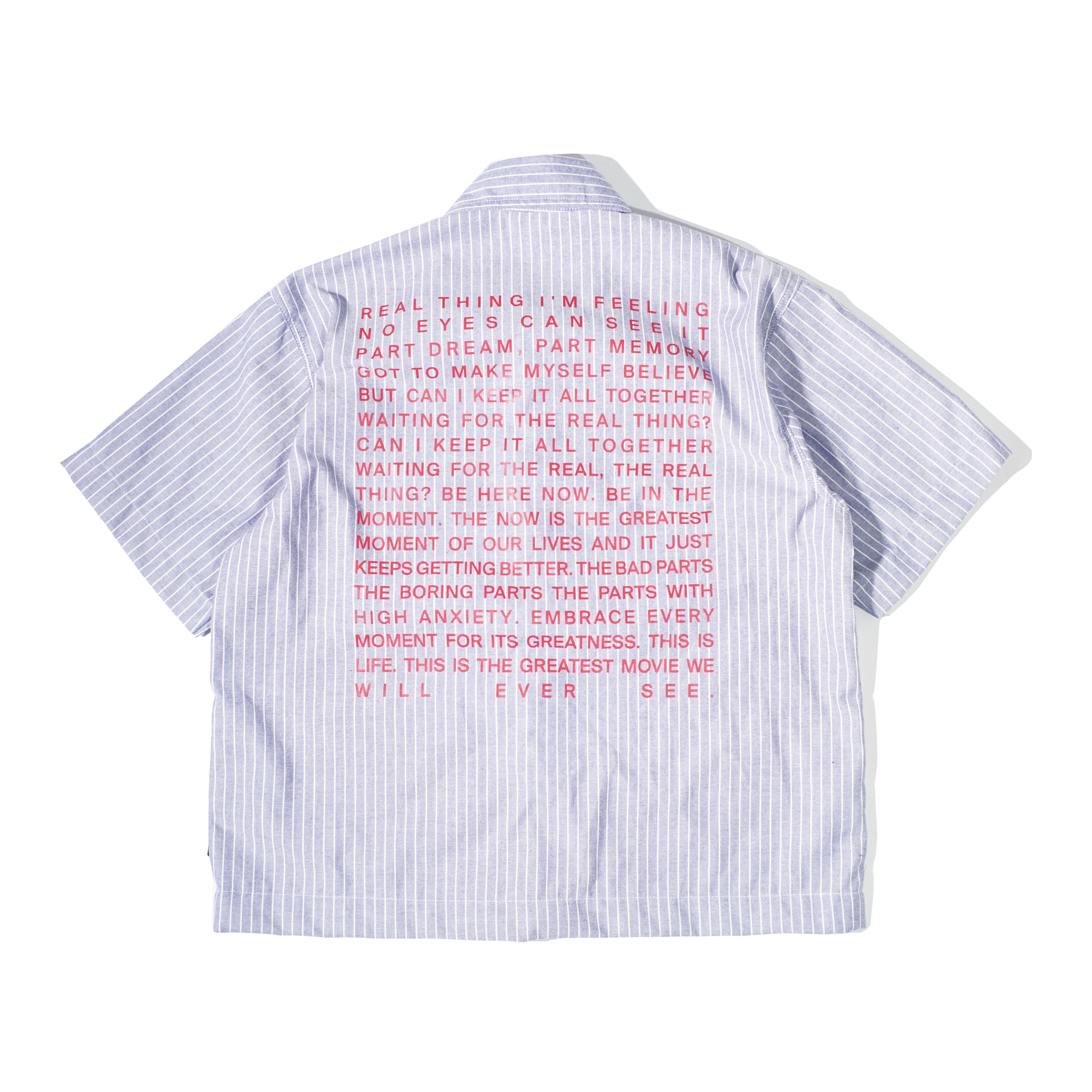 HOKIDOKY ALENA BOXY STRIPE SHIRT BLUE