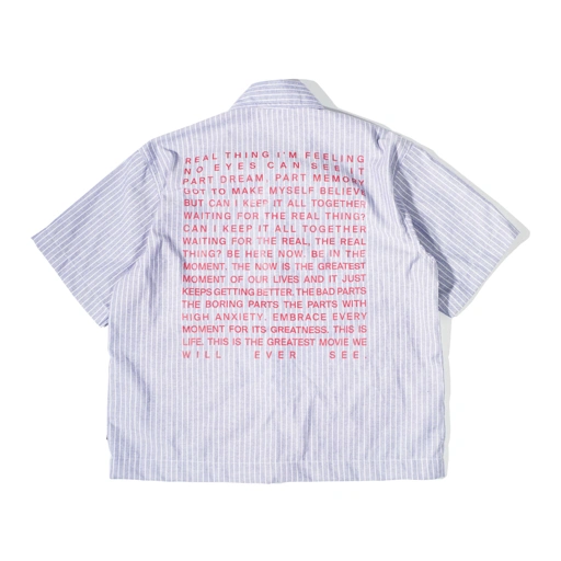 HOKIDOKY ALENA BOXY STRIPE SHIRT BLUE