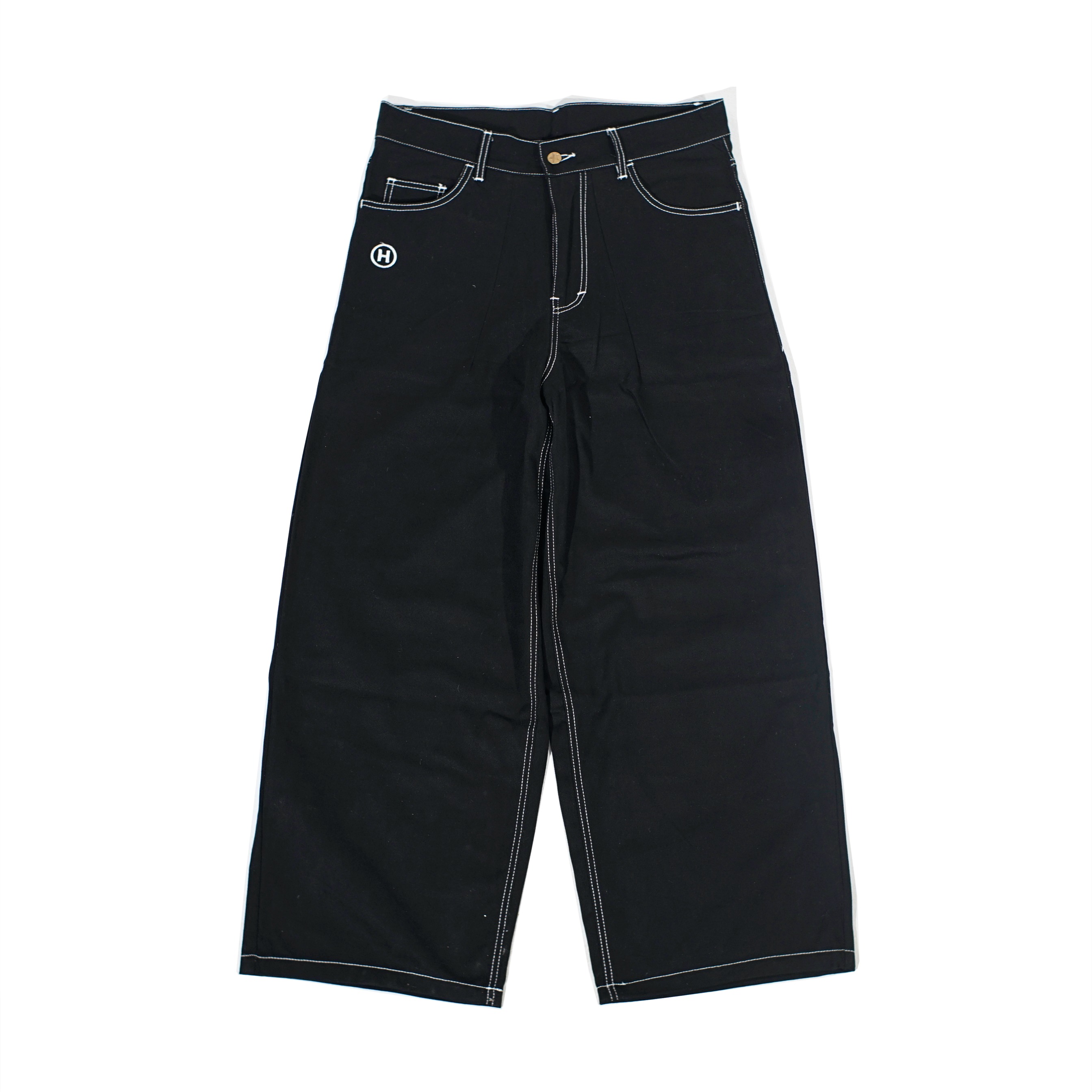 HOKIDOKY BARREL PANTS DENIM BLACK