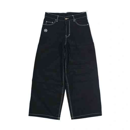 HOKIDOKY BARREL PANTS DENIM BLACK