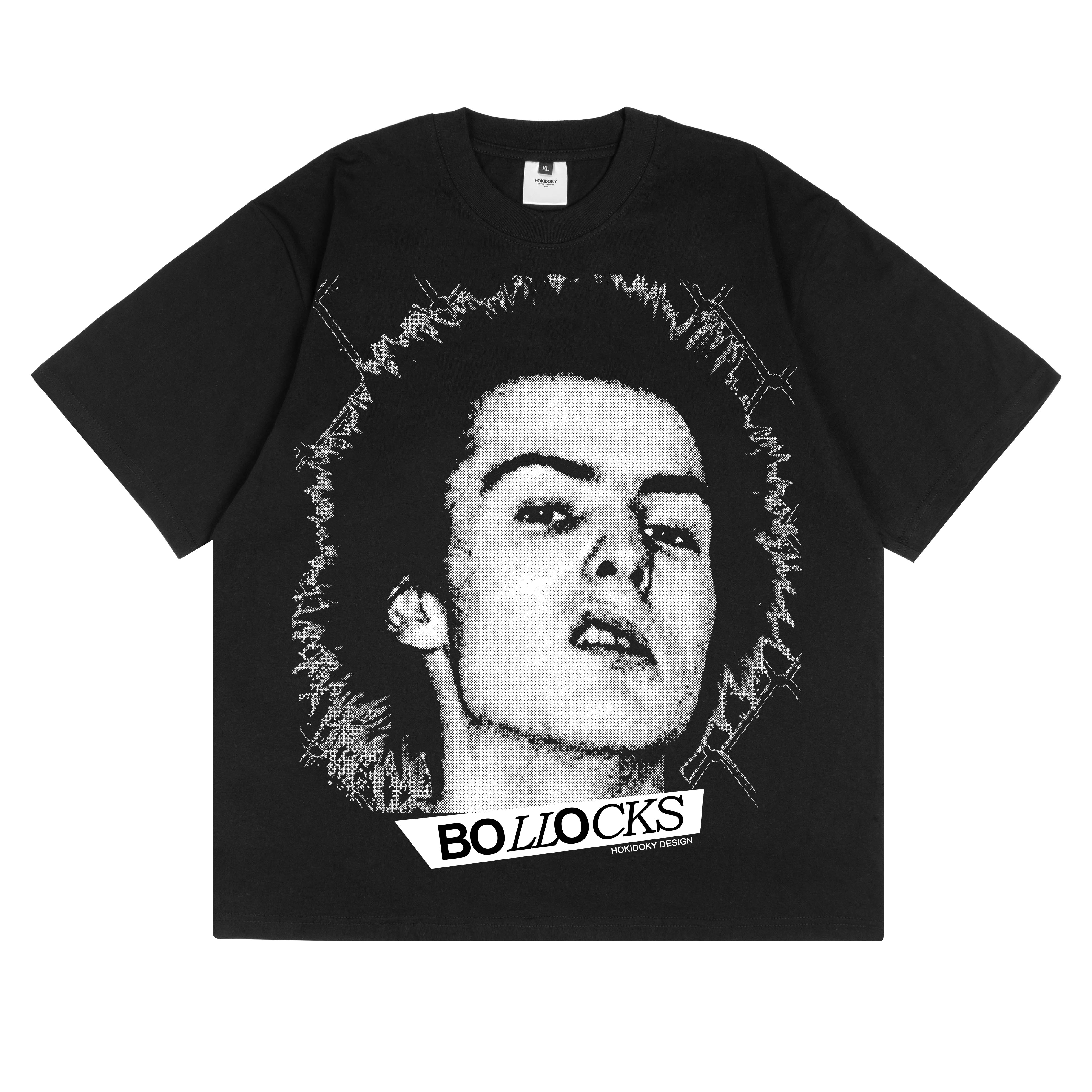 HOKIDOKY BOLLOCS T-SHIRT BLACK