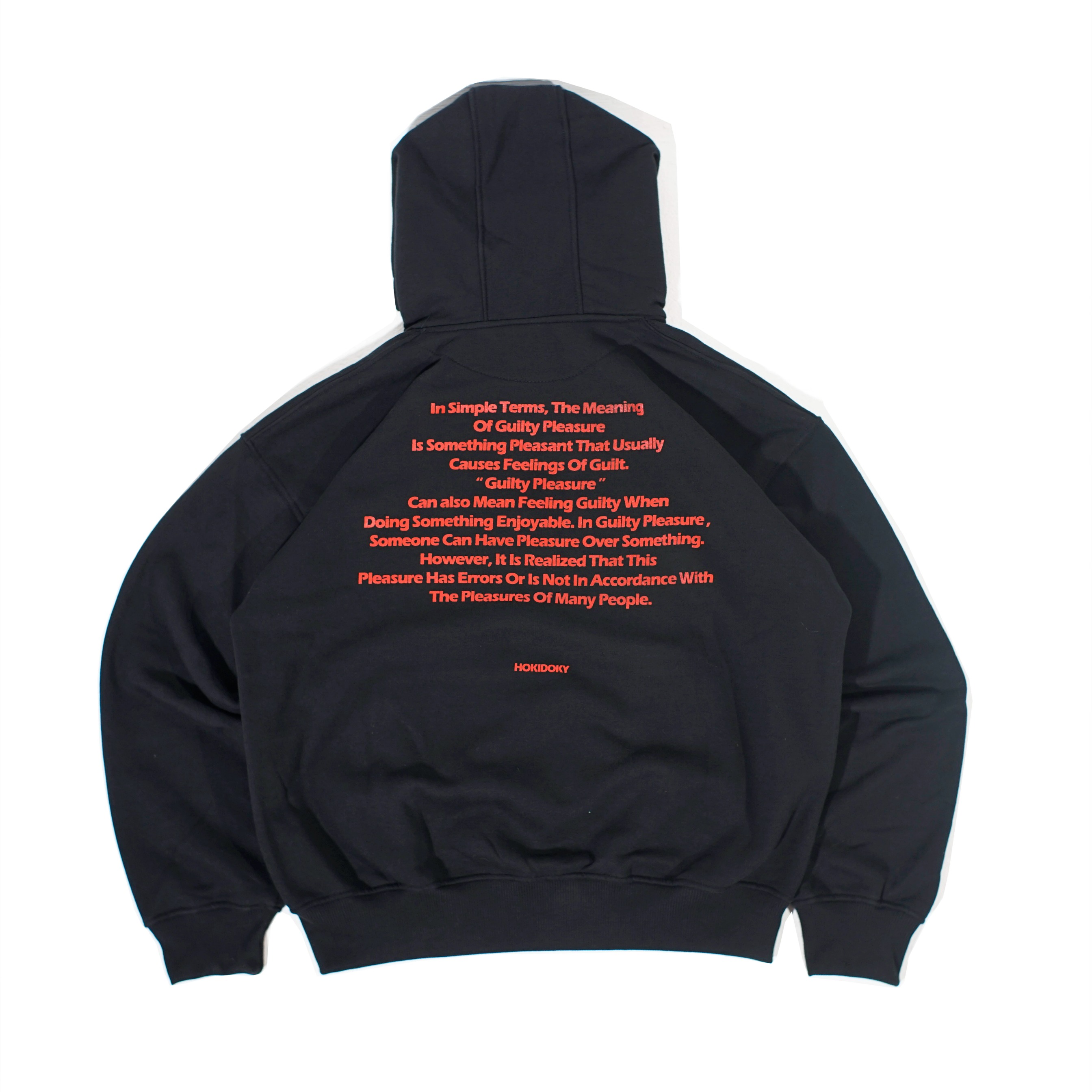 HOKIDOKY JASMINE BOXY PULLOVER HOODIE BLACK