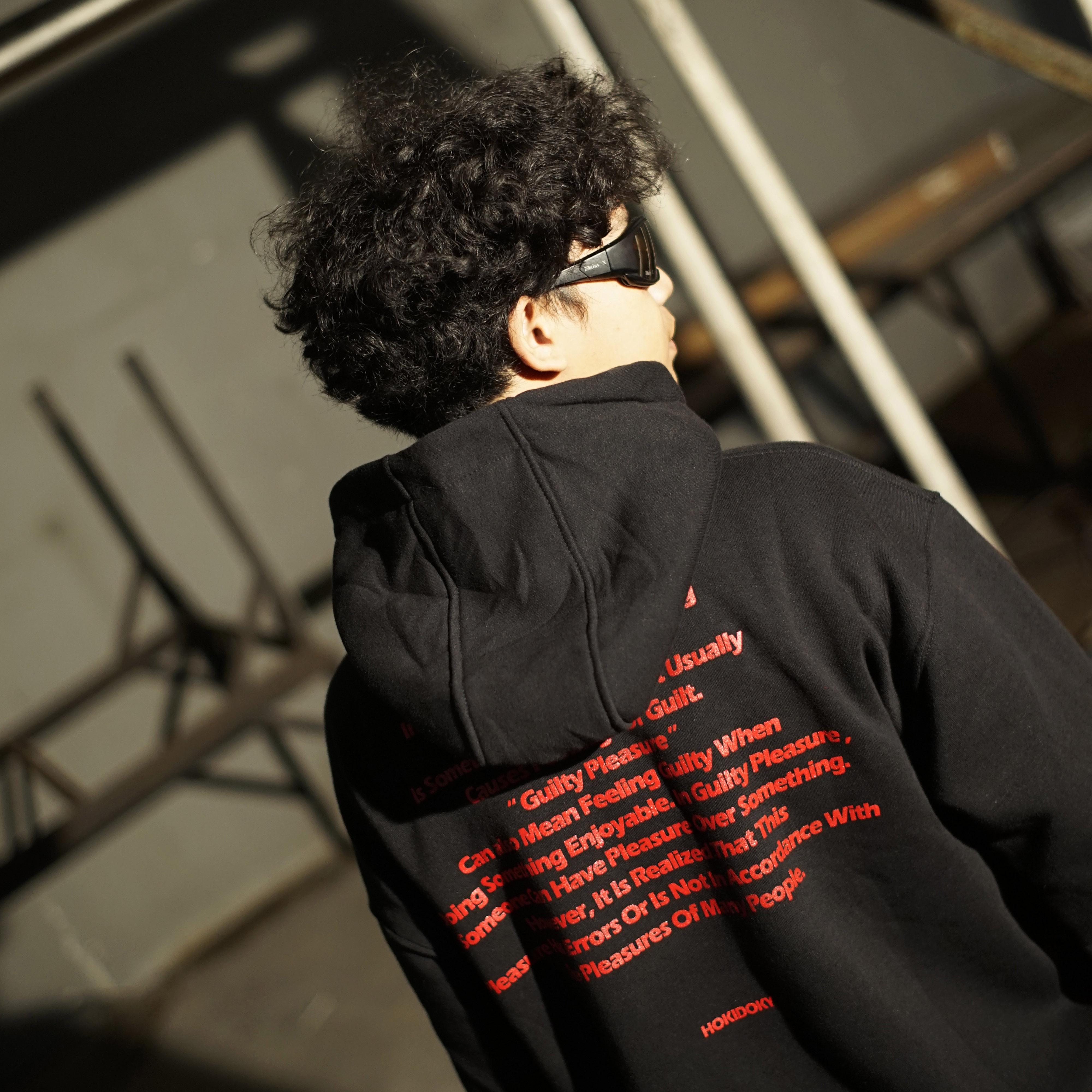 HOKIDOKY JASMINE BOXY PULLOVER HOODIE BLACK