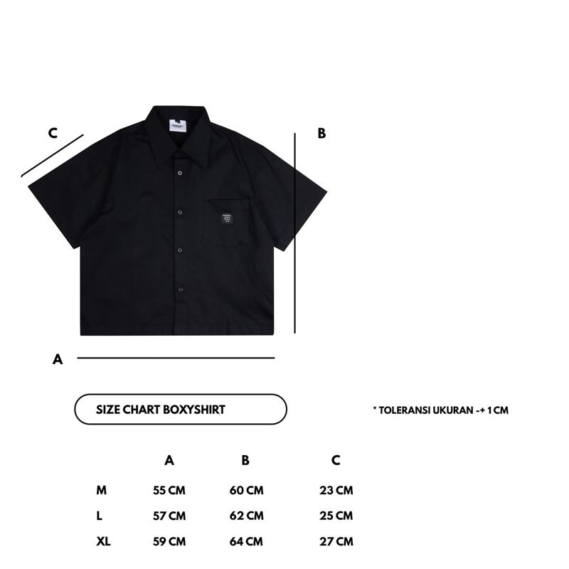 HOKIDOKY EXPERIMENT STRIPE BOXY SHIRT BLACK