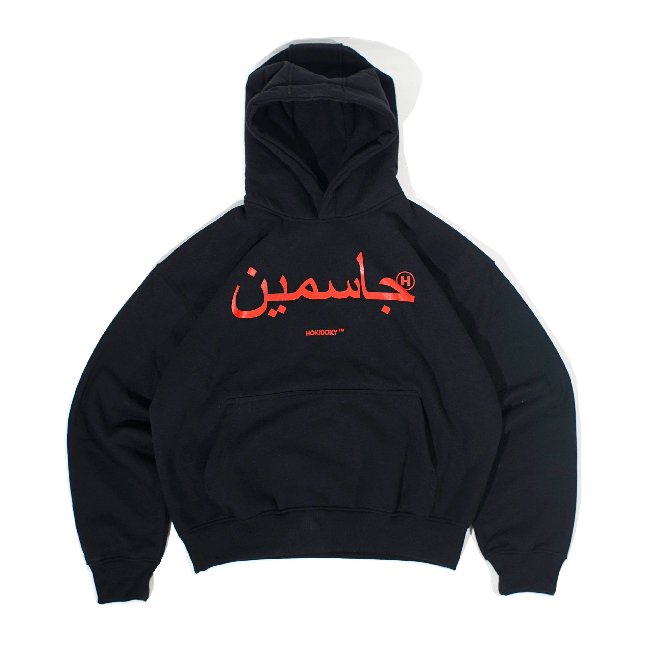 HOKIDOKY JASMINE BOXY PULLOVER HOODIE BLACK