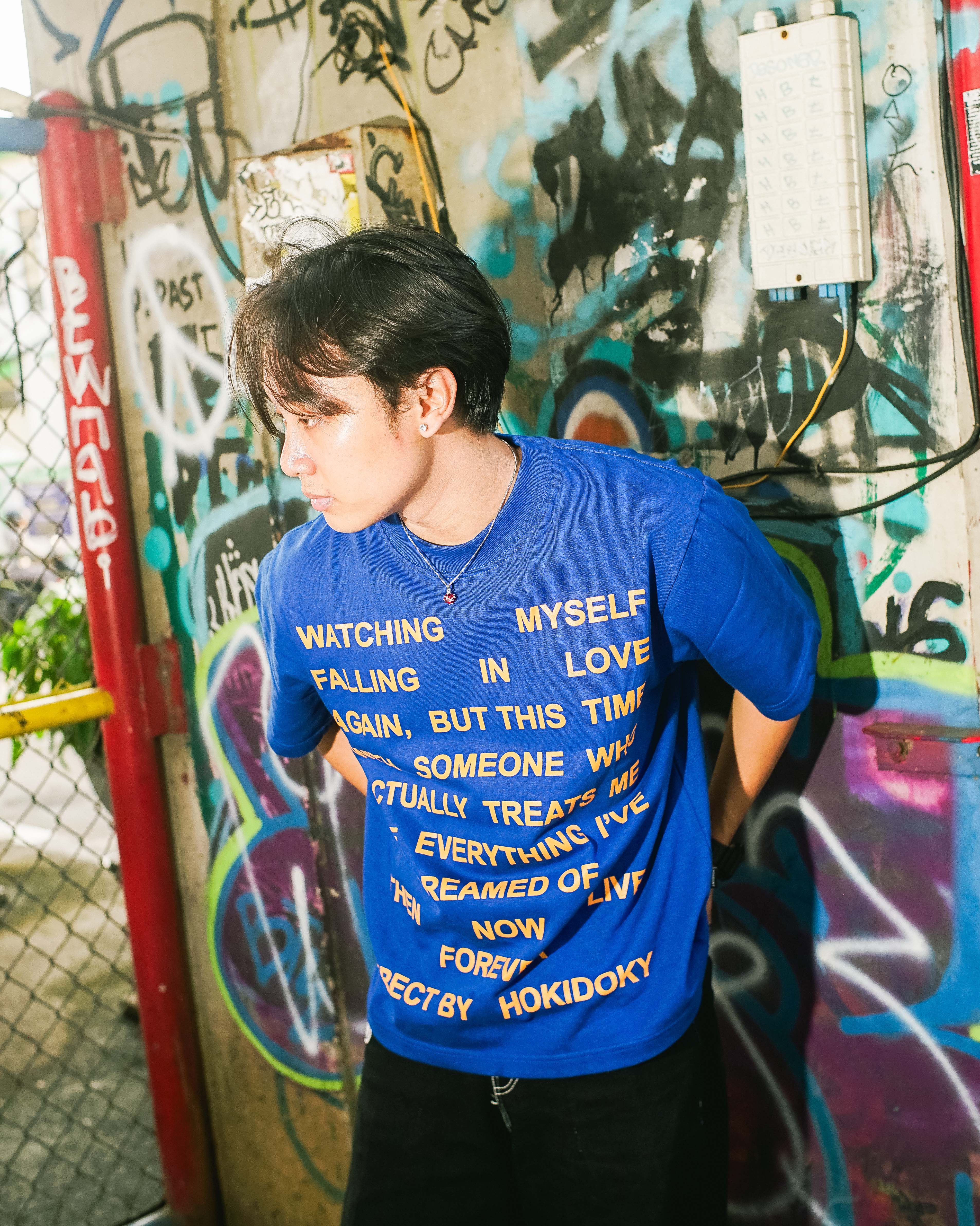 HOKIDOKY ASKELAD T-SHIRT BLUE