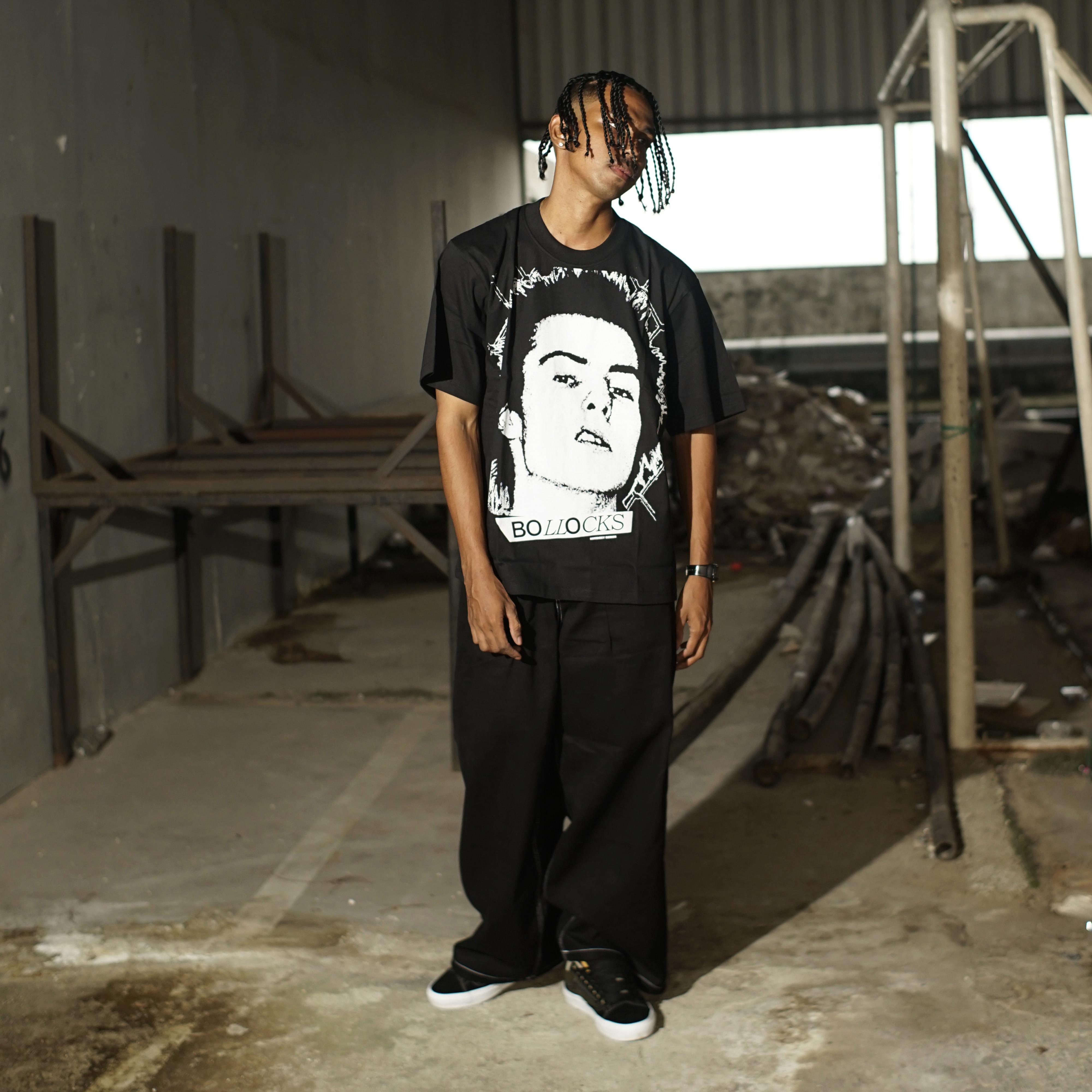 HOKIDOKY BOLLOCS T-SHIRT BLACK