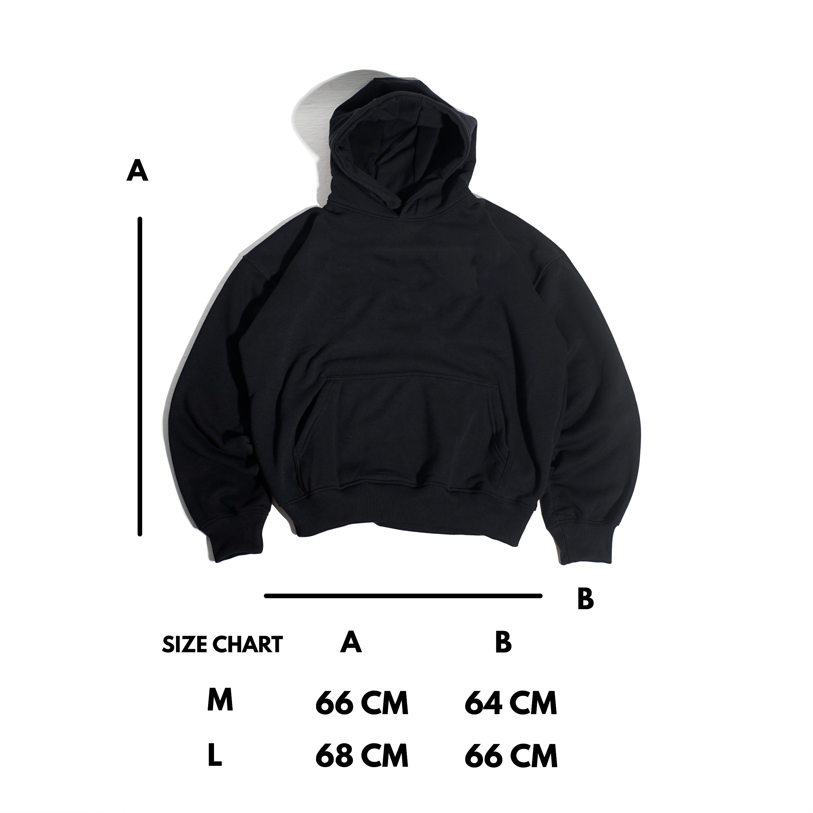 HOKIDOKY X RAPSY X CAKES BOXY PULLOVER HOODIE BLACK