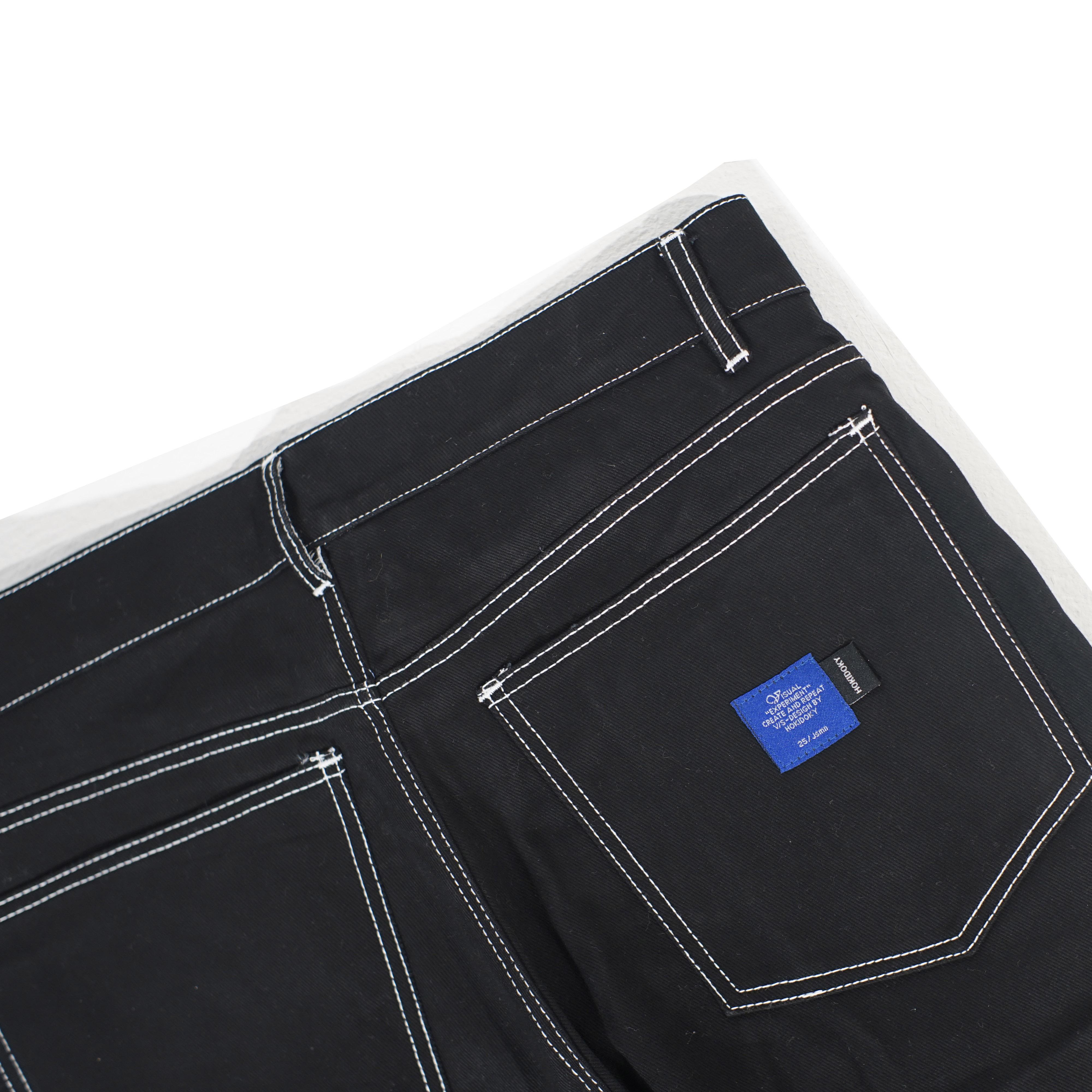 HOKIDOKY BARREL PANTS DENIM BLACK
