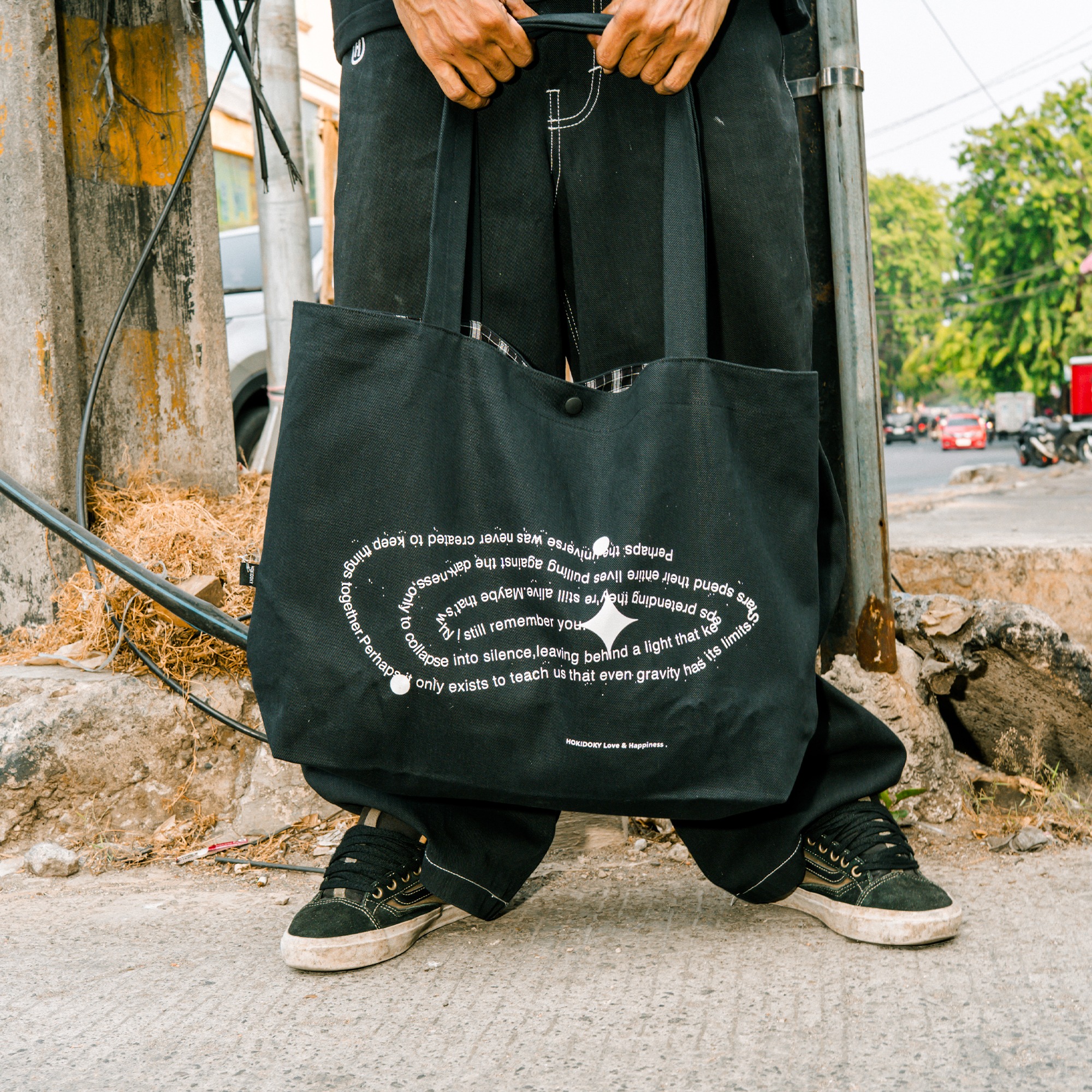 HOKIDOKY TYPE TOTEBAG BLACK