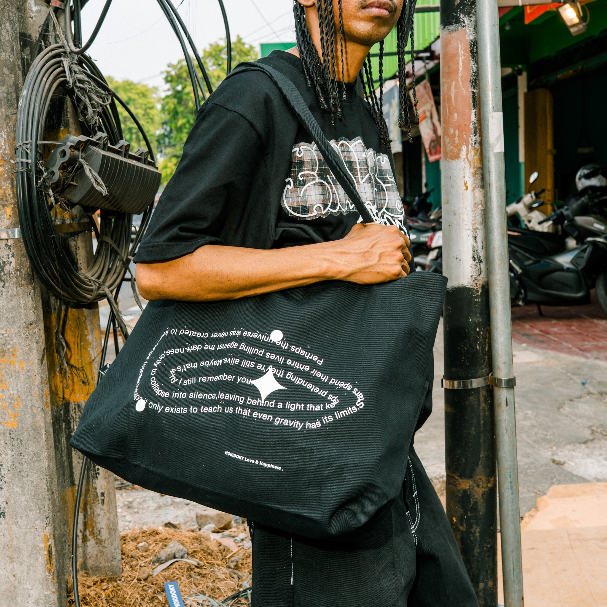 HOKIDOKY TYPE TOTEBAG BLACK