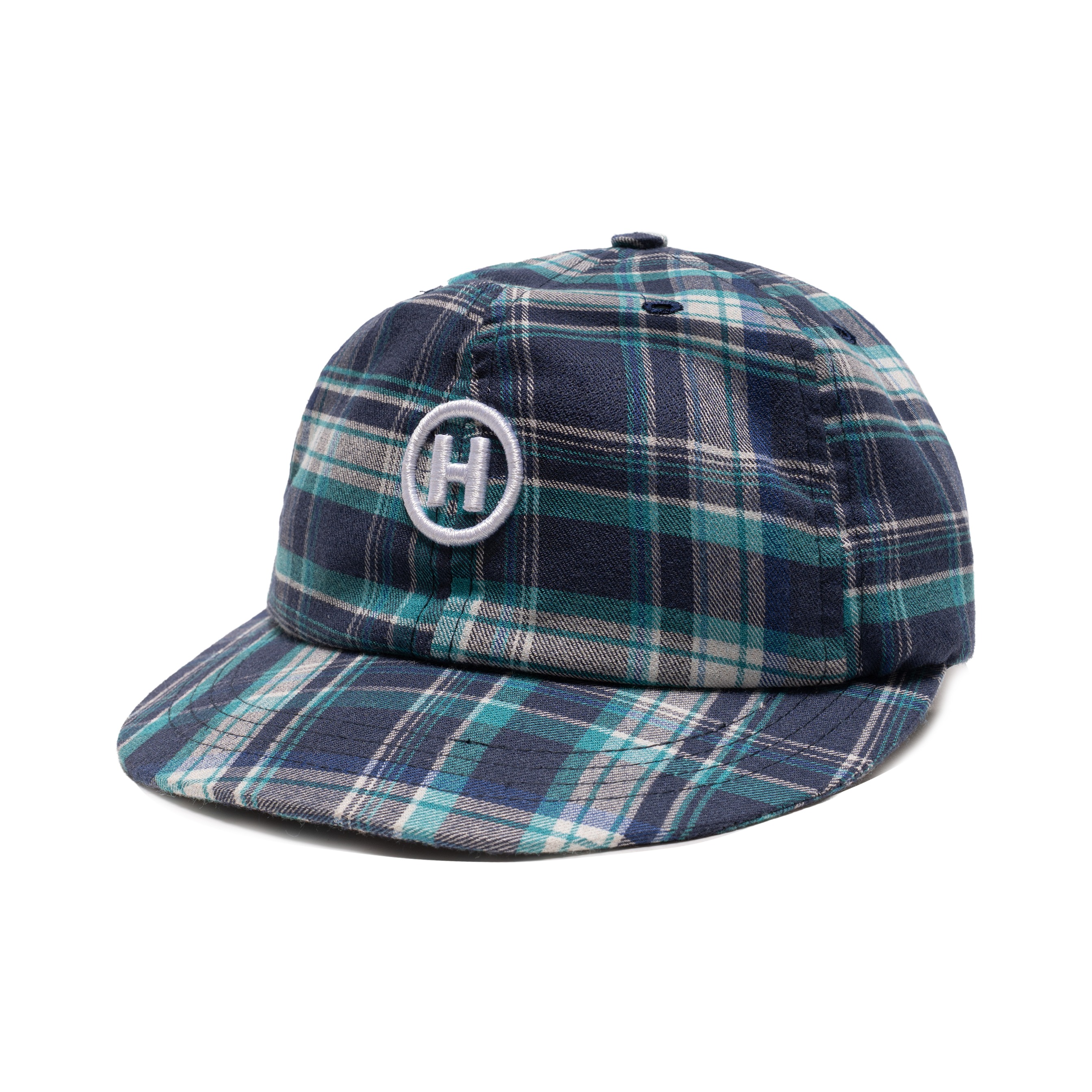HOKIDOKY SIX PANEL PLAID CAP BLUE